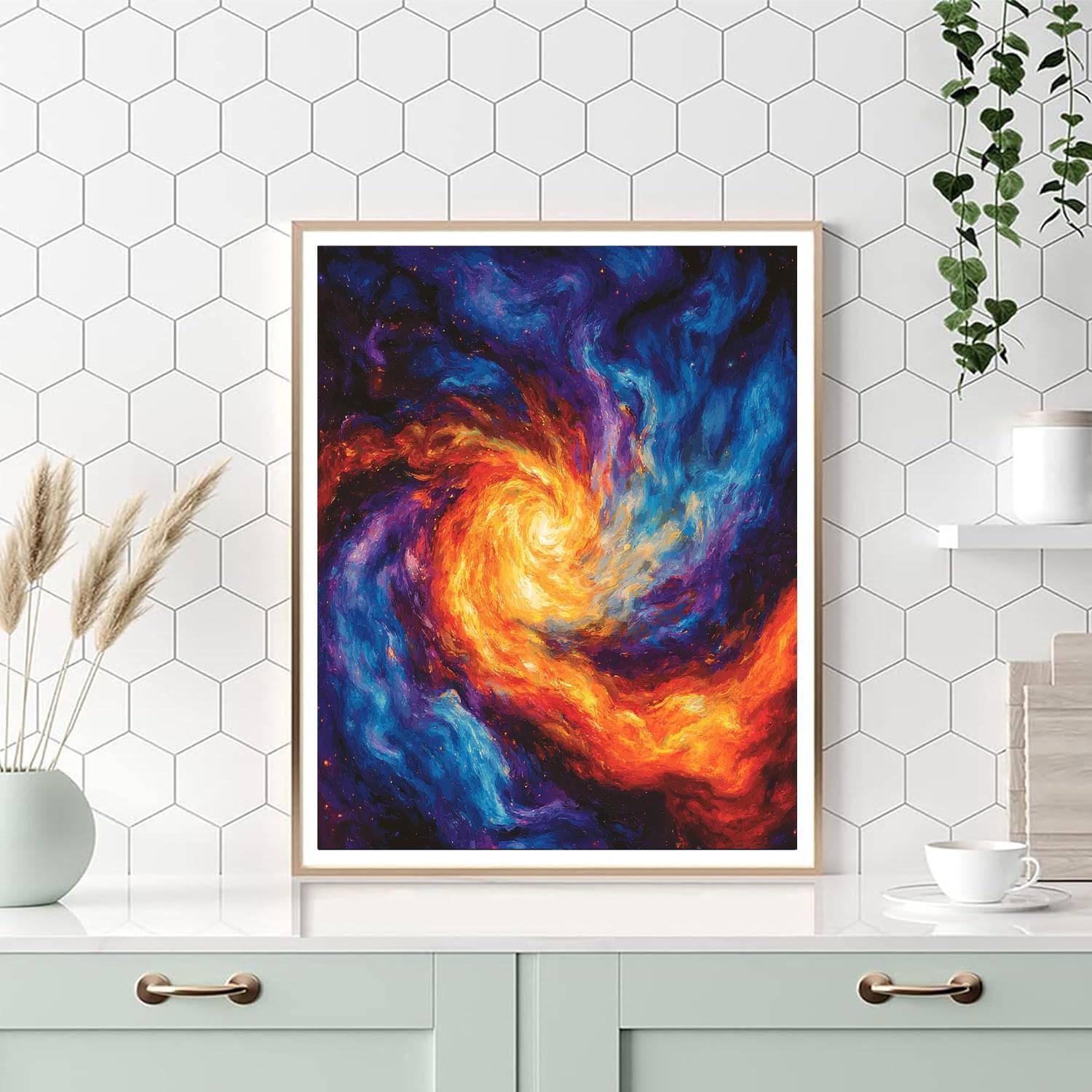 Caravaggio Inspired Whisper Of Cosmic Whirlwinds  DIY Paint By Numbers