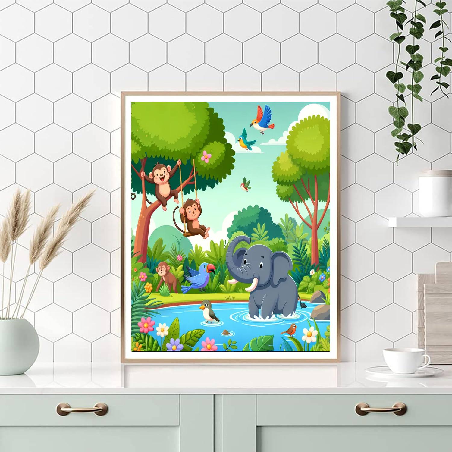 Wonderful Wildlife Expedition Painting Number Kit