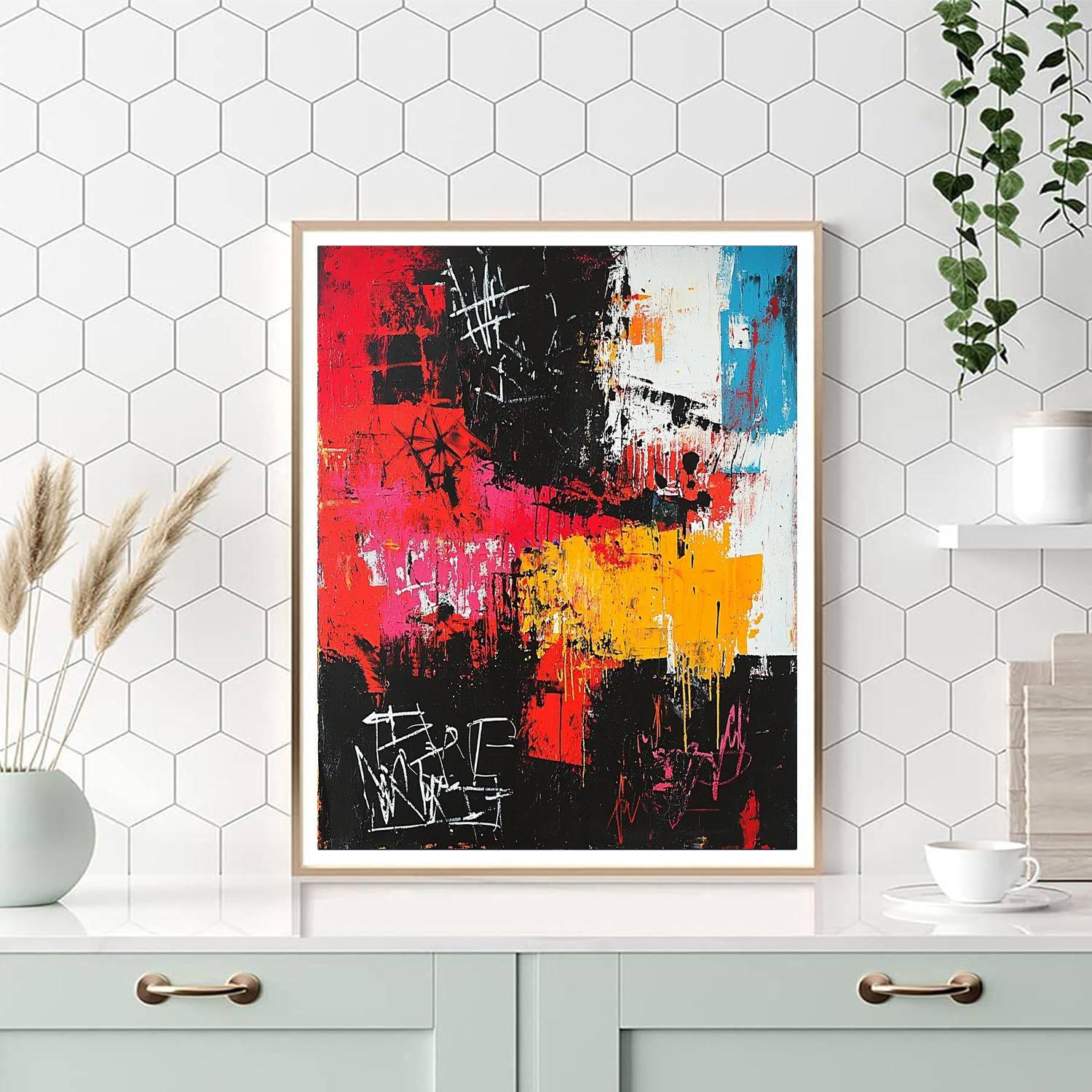 Jean-Michel Basquiat Inspired Echoes Of Dissent  Painting By Numbers Kit