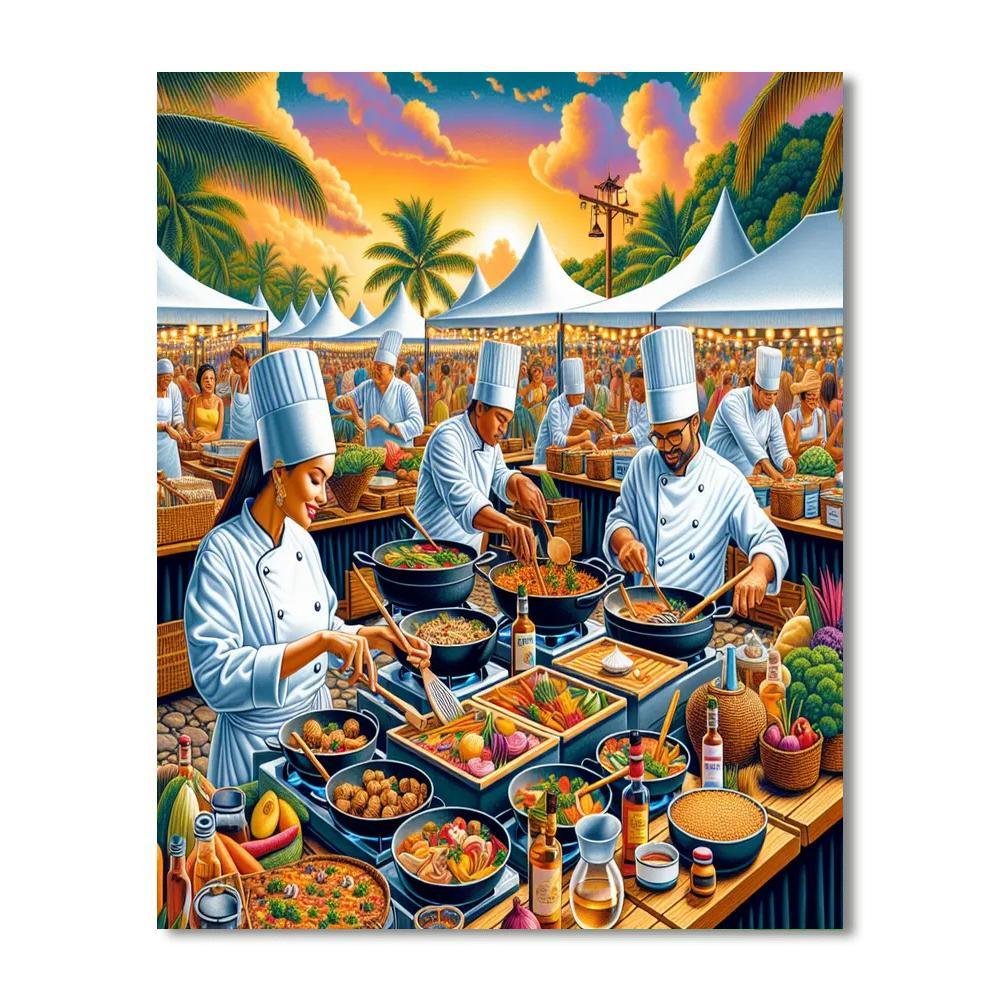 Barbados Food And Rum Festival - Barbados DIY Paint By Numbers