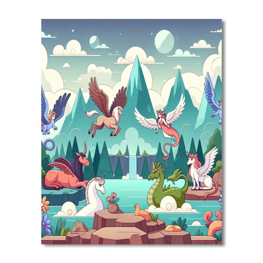 Mythical Journeys Number Painting