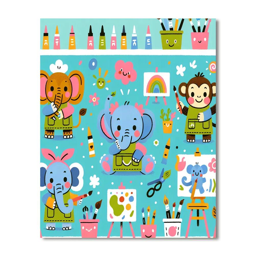 Animal Art Show Paint By Numbers Art