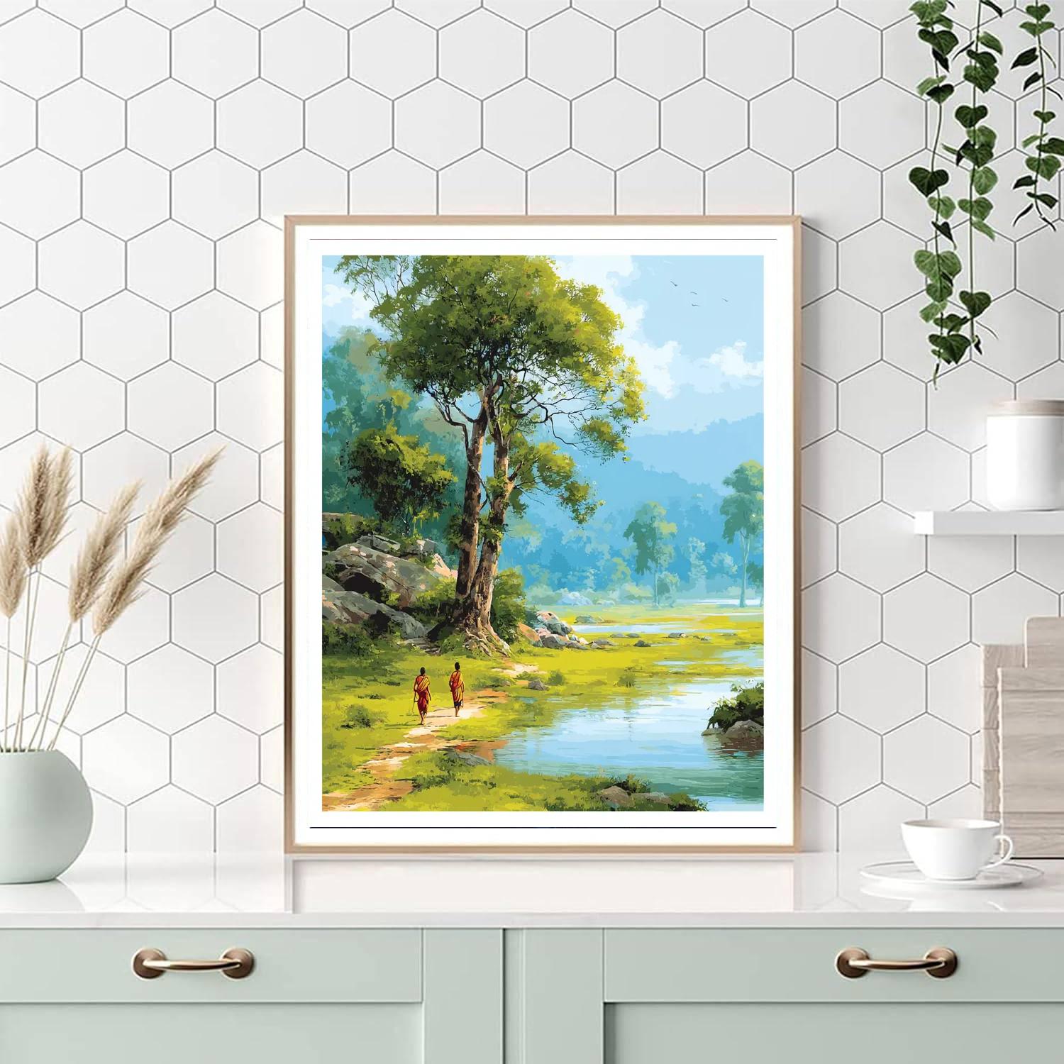 Holding Hands Through Life's Journey Numbered Painting Kits