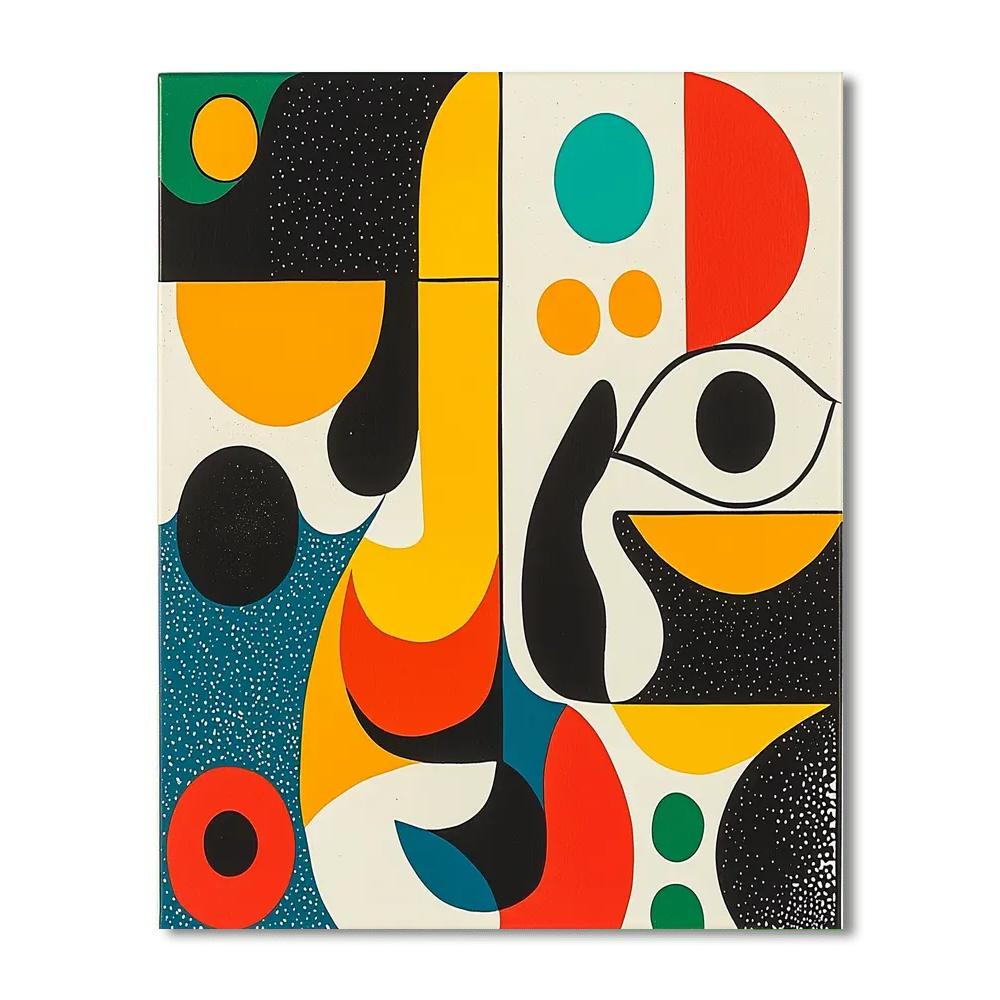 Joan Miró Inspired Eclectic Echoes  Paint By Color