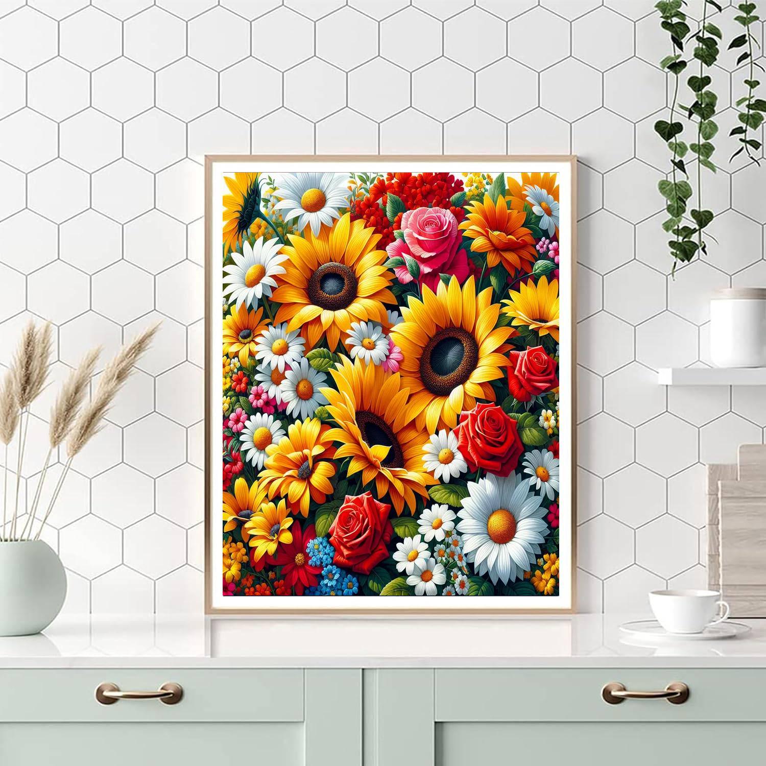 Vibrant Summer Blooms Paint By Color