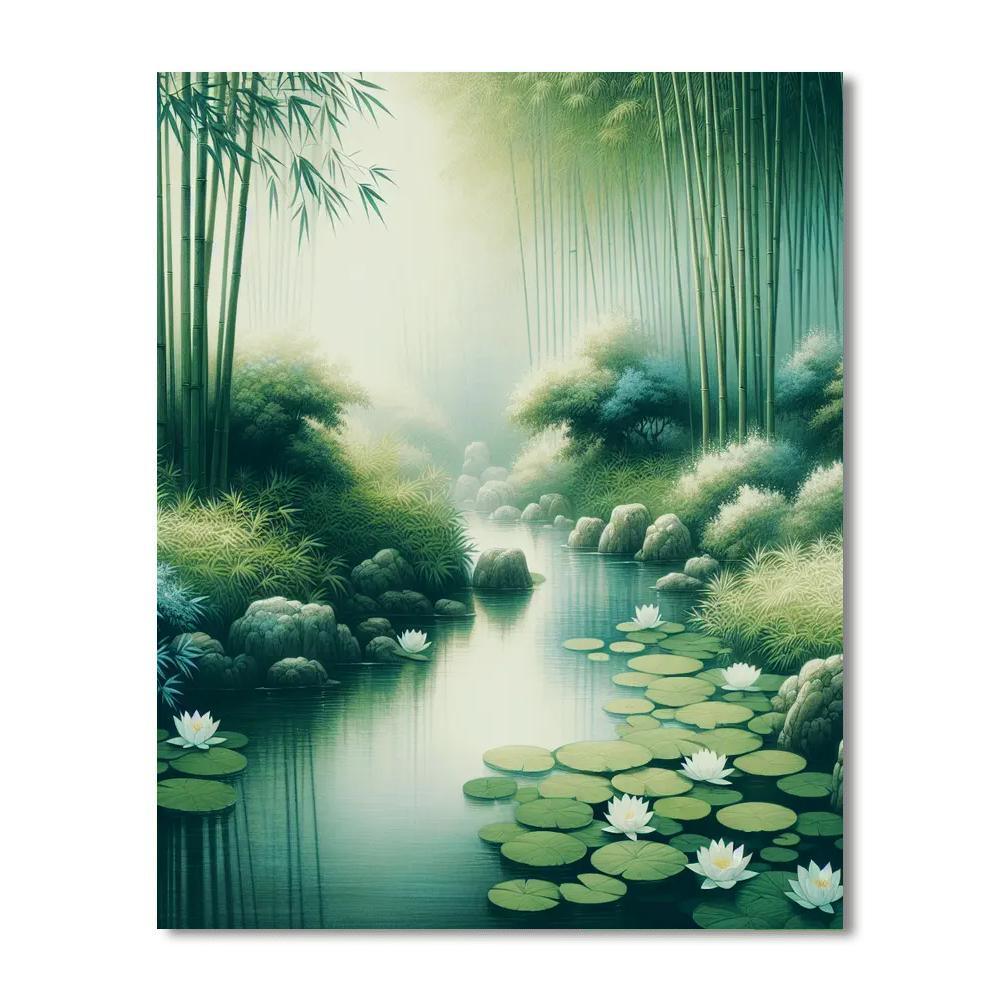 Mystic Eastern Garden Number Painting