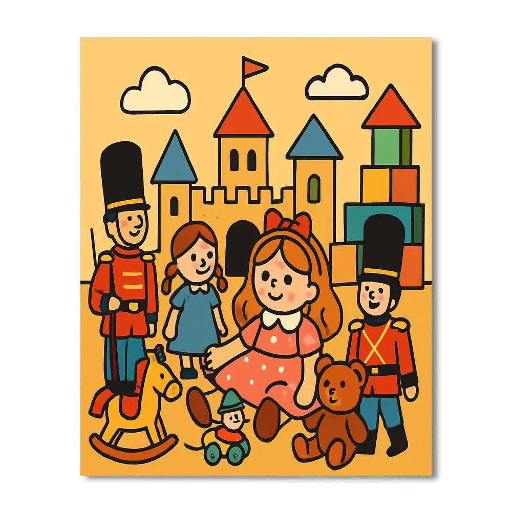 Whimsical Toy Kingdom Painting By Numbers Kit