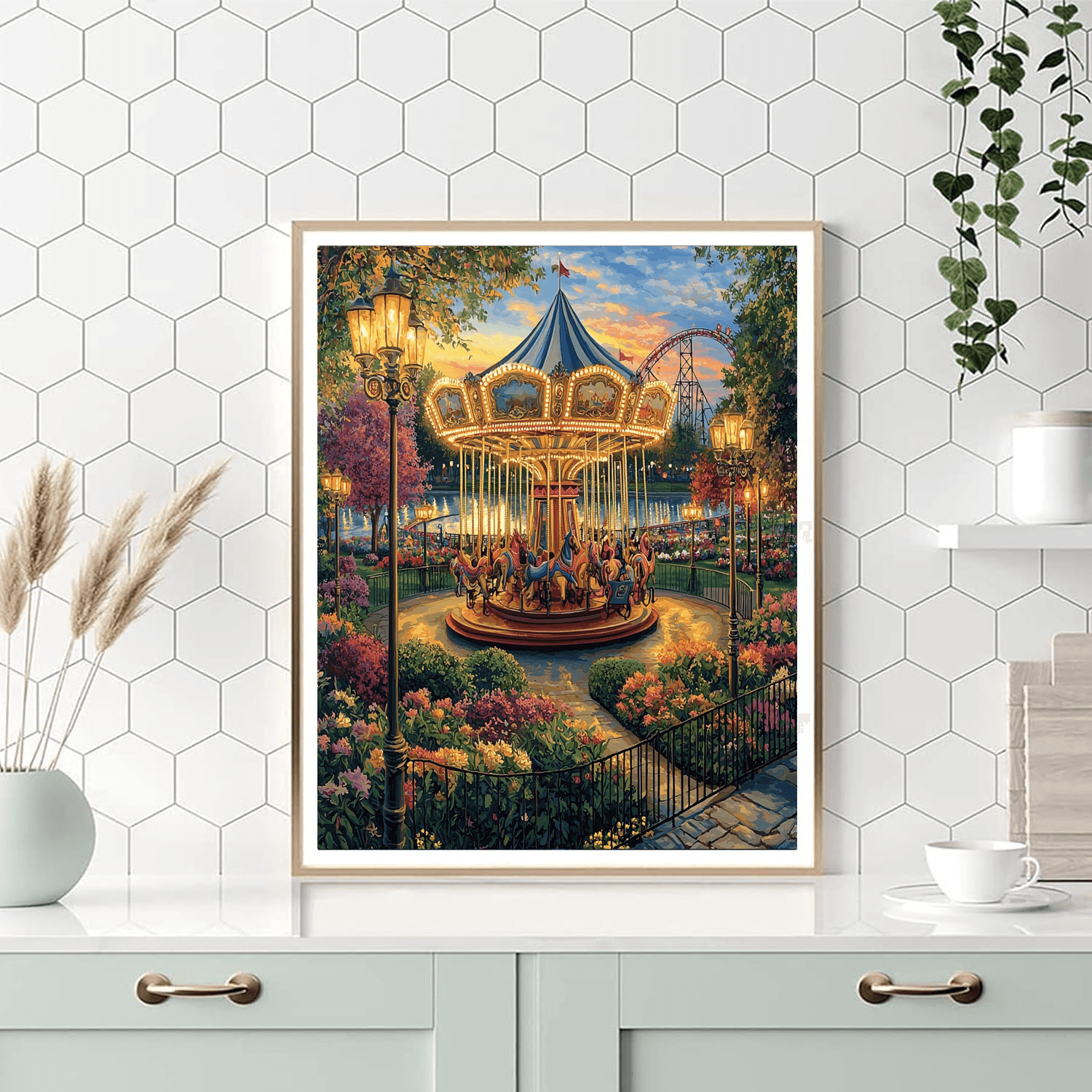 Tivoli Gardens - Copenhagen Paint By Numbers Art