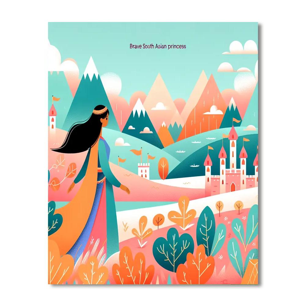 Fantasy Princess's Journey Painting Number Kit