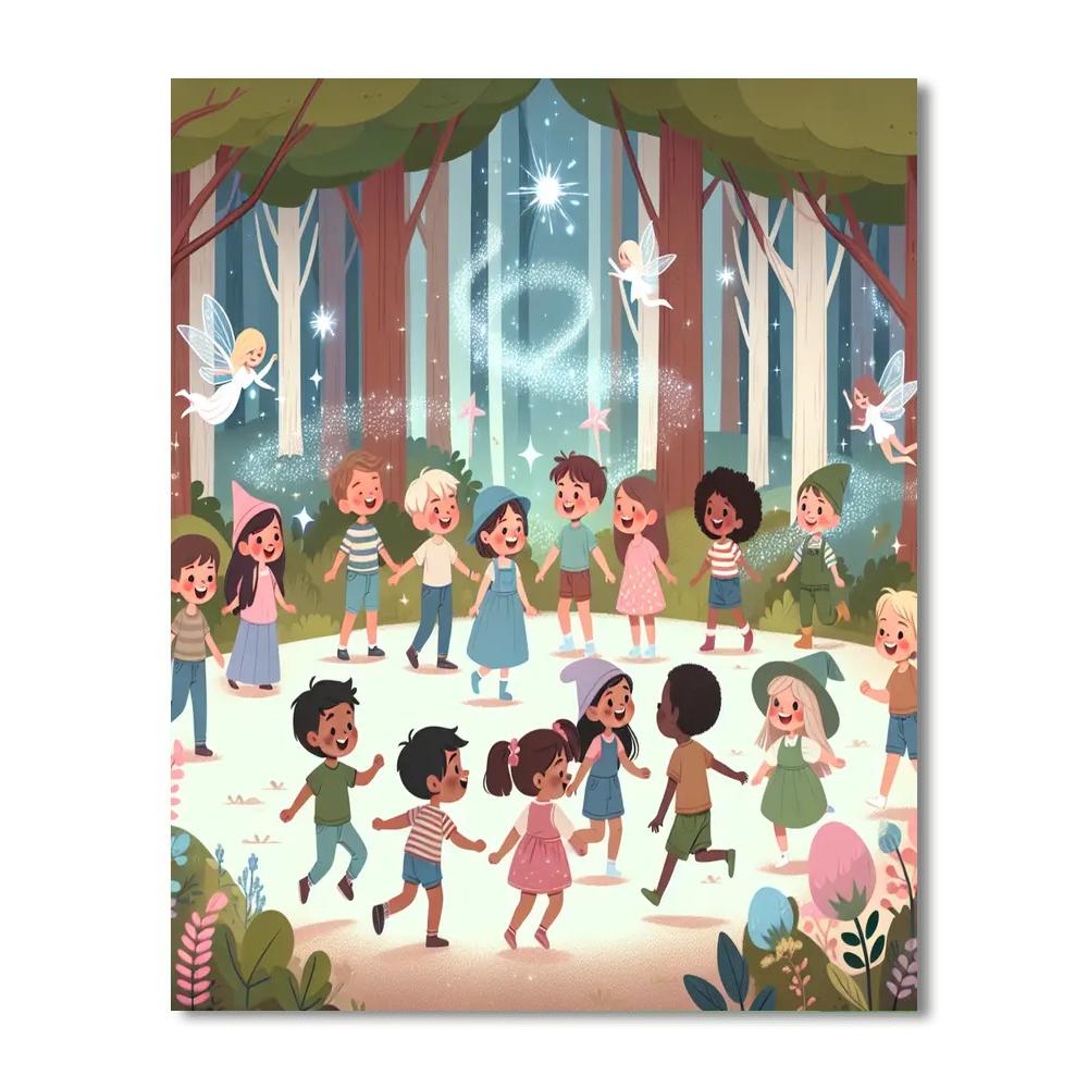 Whimsical Woodlands Walk Numbered Painting Kits