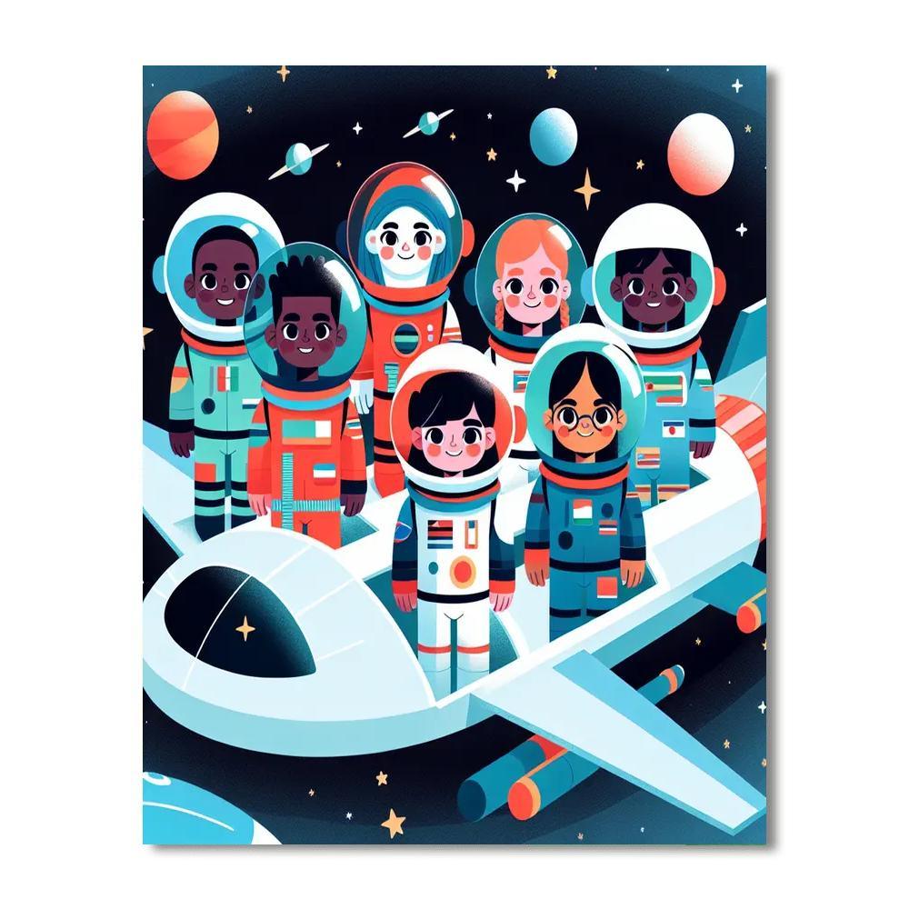 Starry Space Voyage Paint By Number