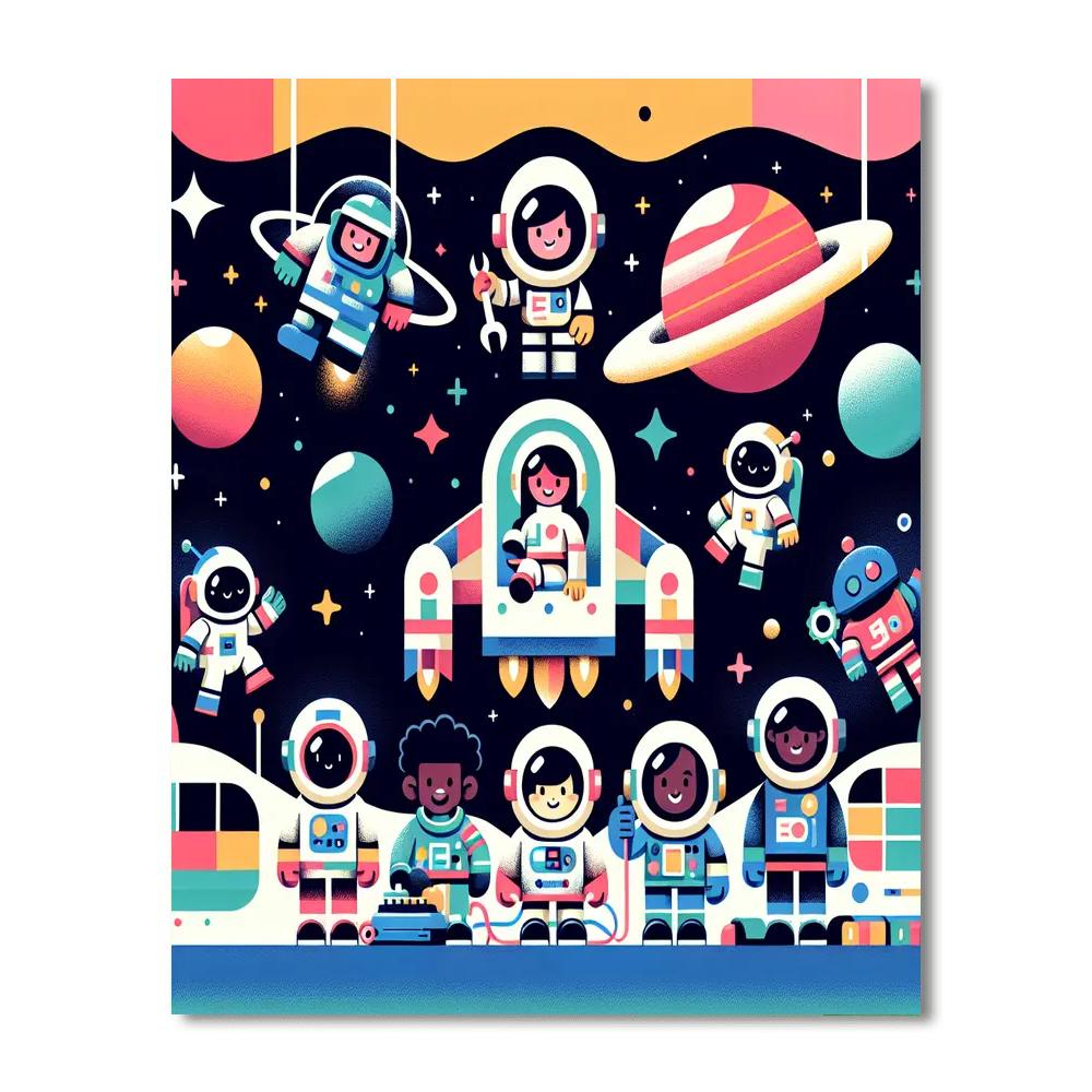 The Great Space Rescue Painting By Numbers Kit