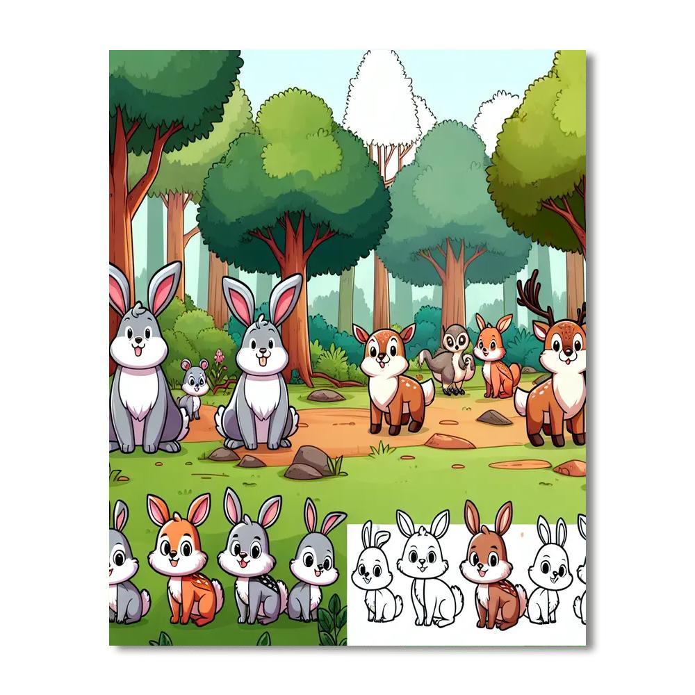 Forest Animals Adventure Numbered Painting Kits