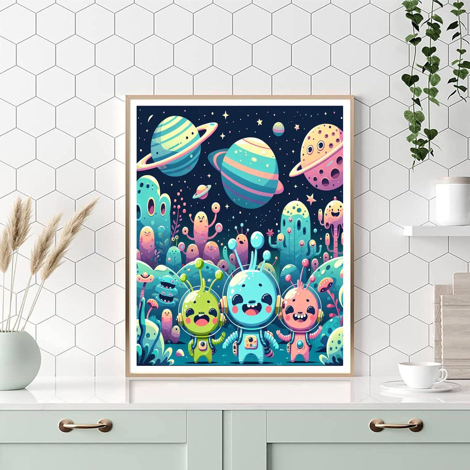 Space Pals Adventure DIY Paint By Numbers