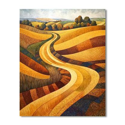 Nandalal Bose Inspired Song Of The Harvest Wind  Paint By Number