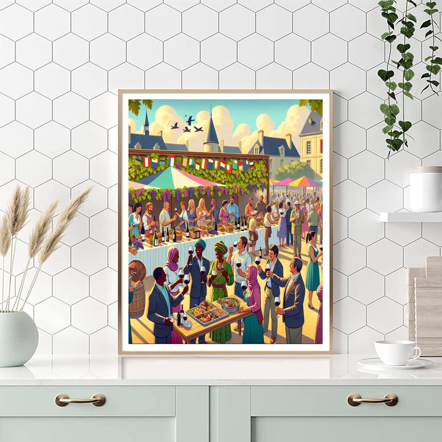 La Fête Des Vins De Bourgogne Paint By Color