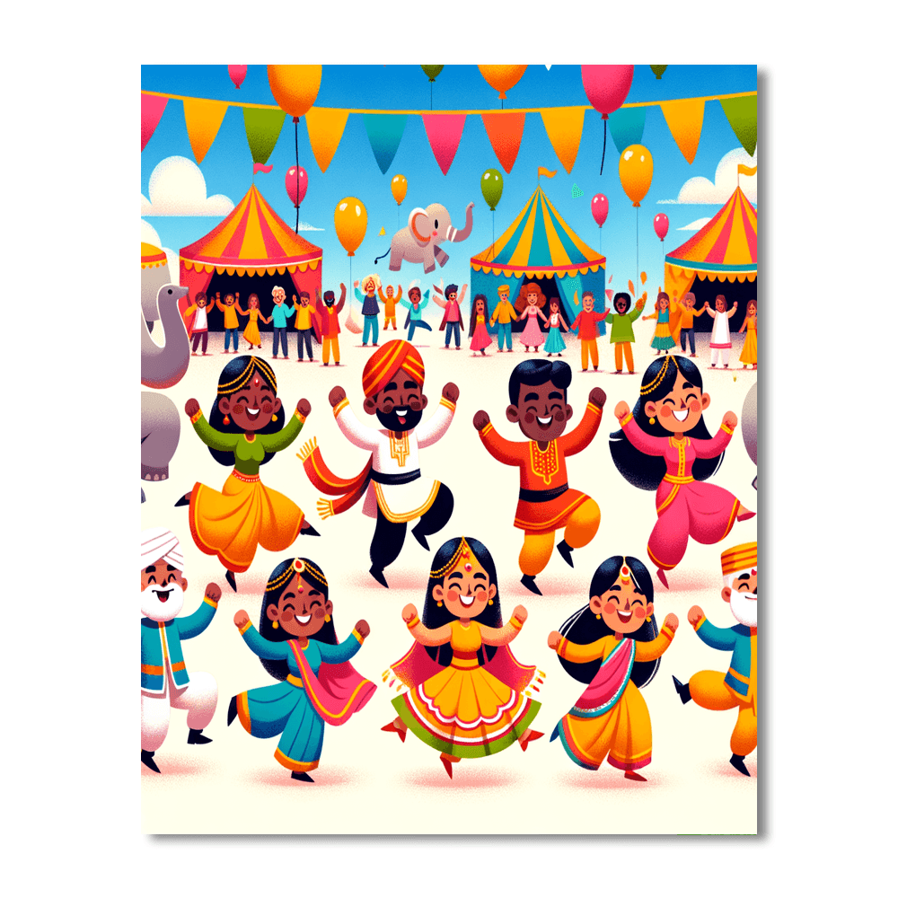 Colorful Festival Of Fun Painting By Numbers Kit