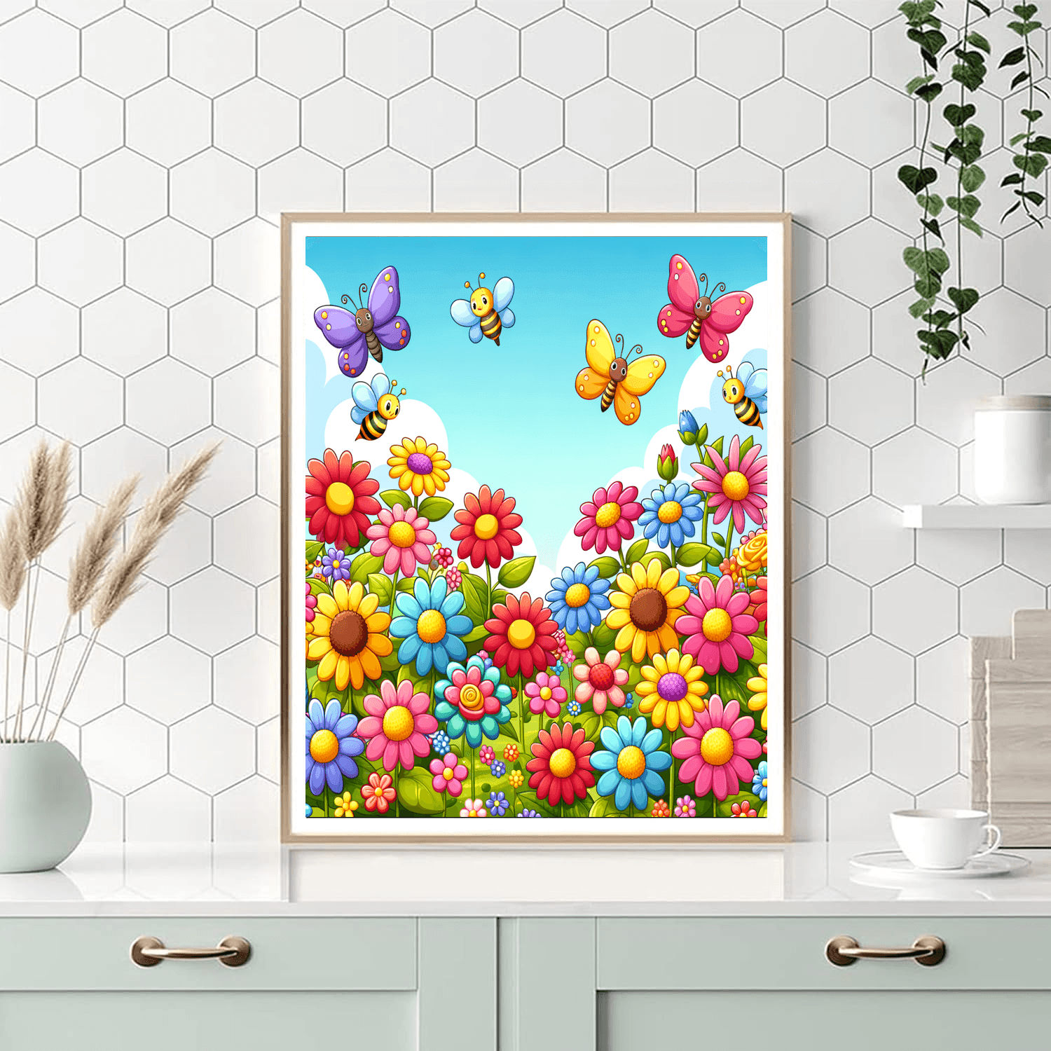 Gorgeous Garden Scene Painting By Numbers Kit