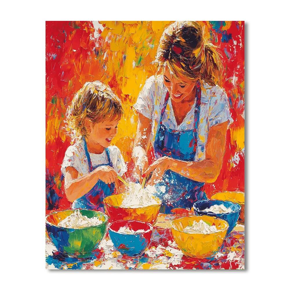Cherished Times In The Kitchen Number Painting