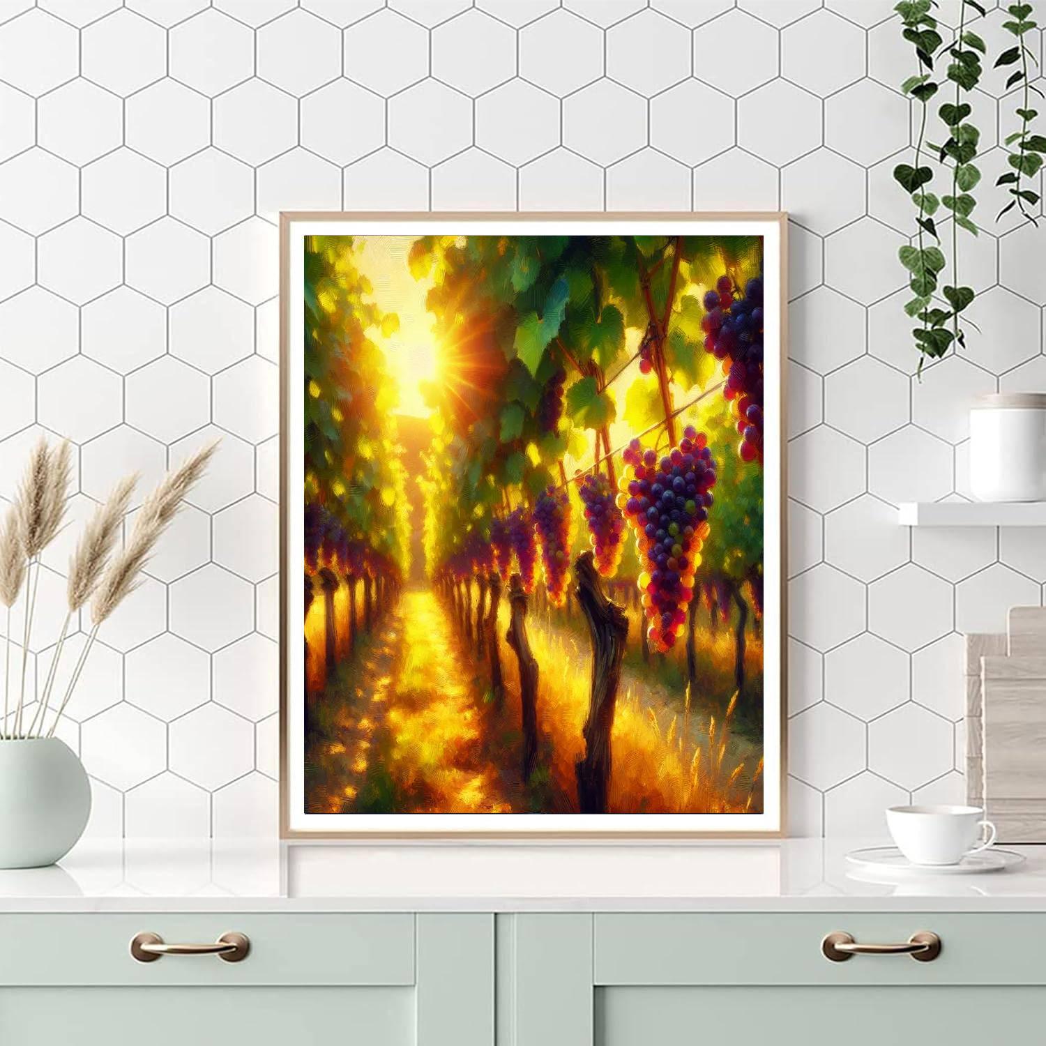 Summer Vineyard Painting Number Kit