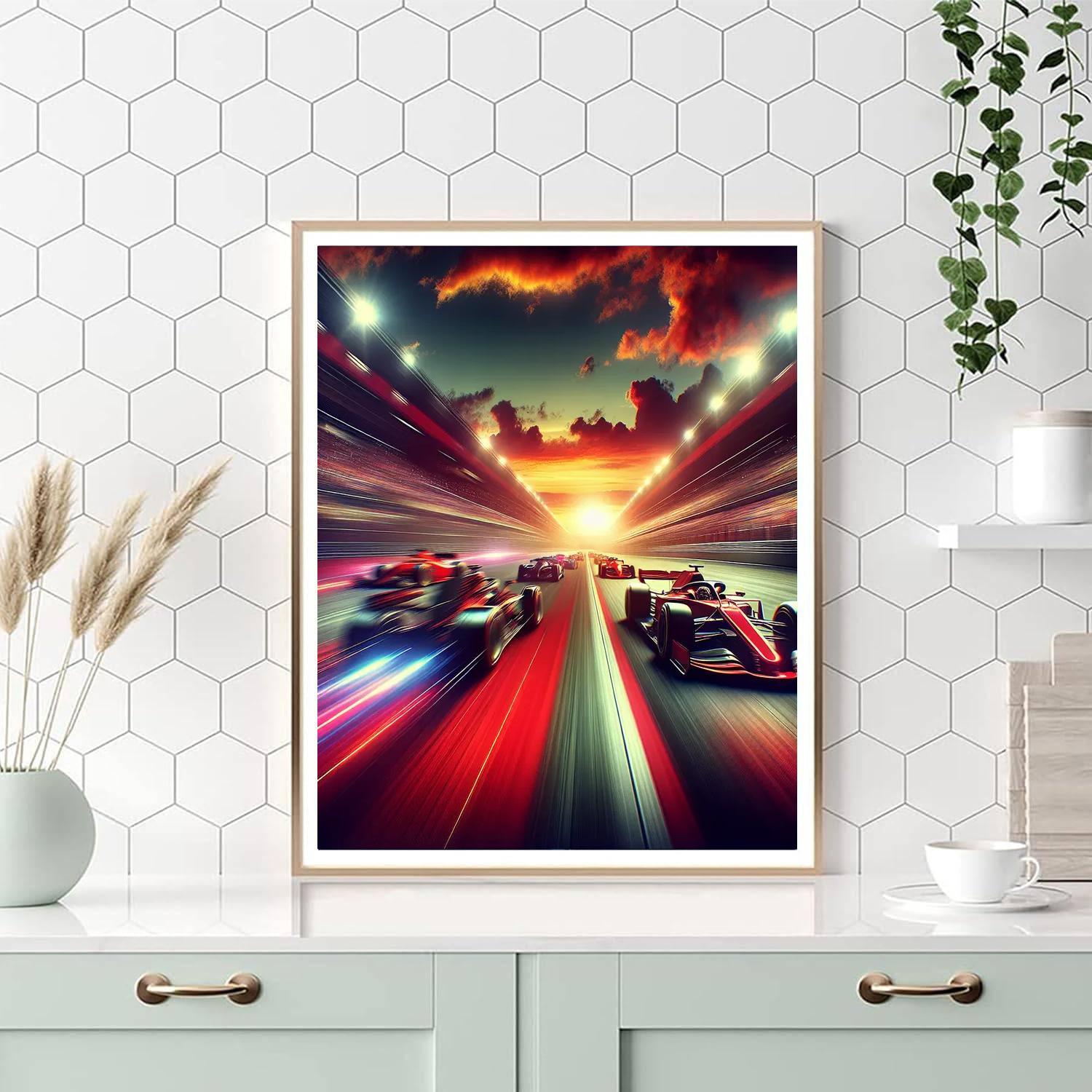 Racing Thrills Painting By Numbers Kit