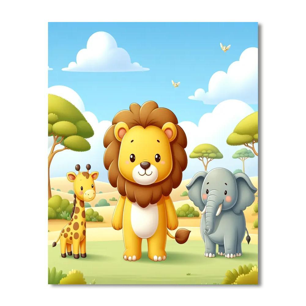 Safari Exploration Quest Number Painting