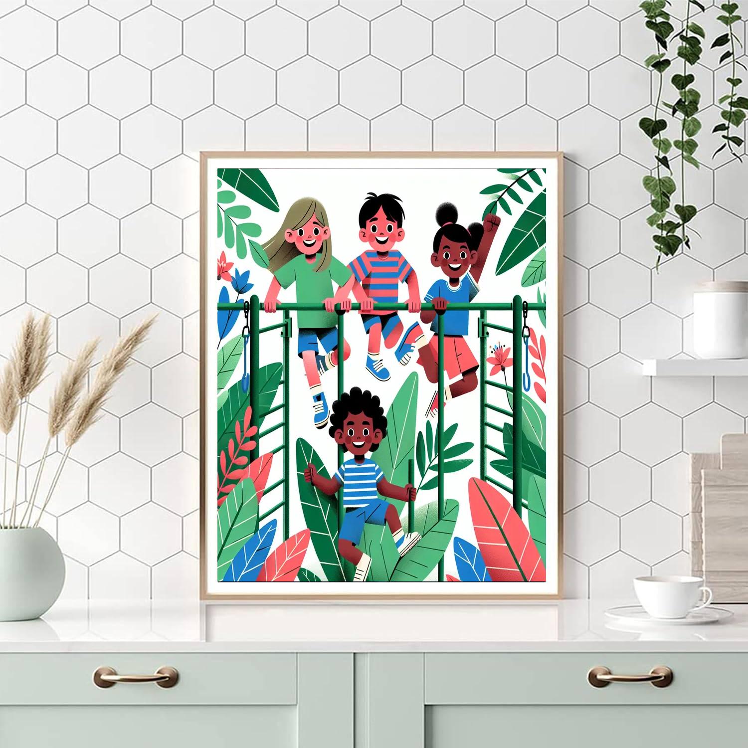 Jungle Gym Jamboree Paint By Numbers Art