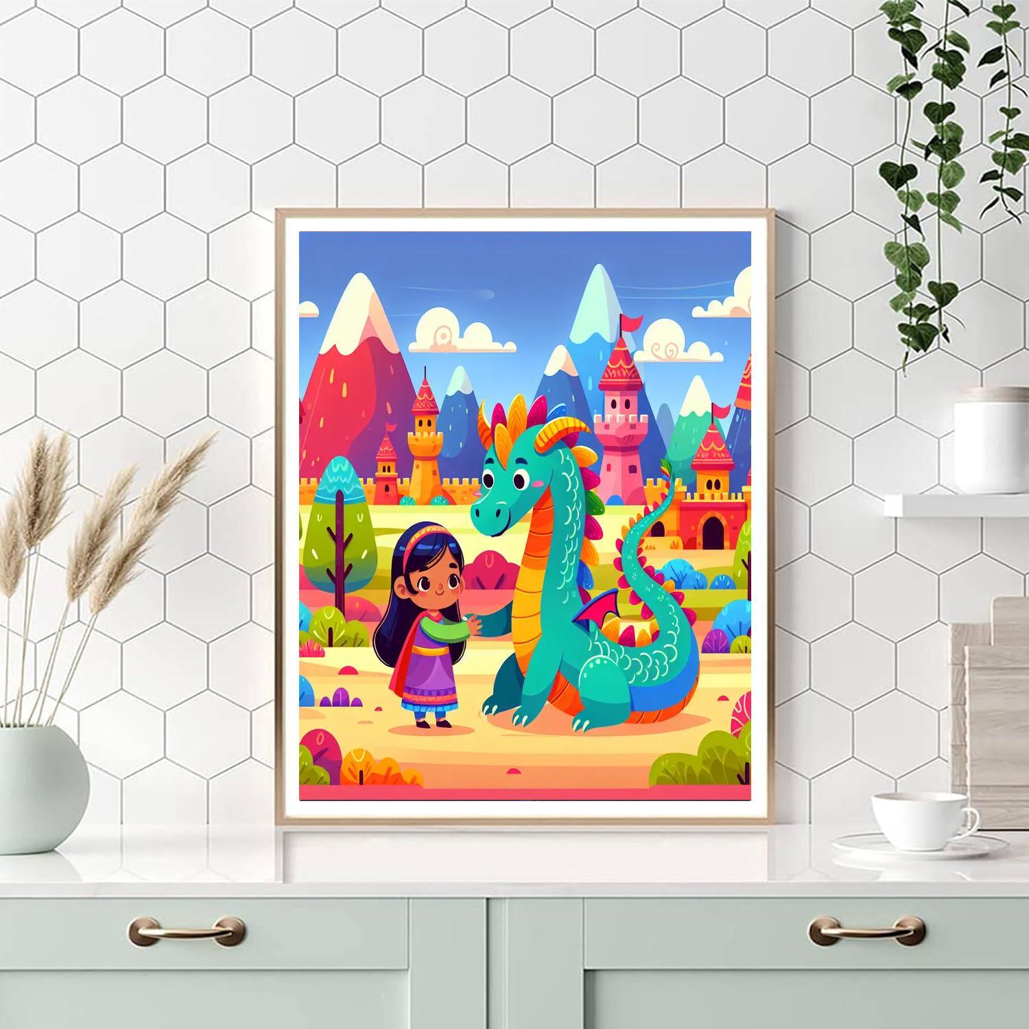 Dragon Kingdom Adventure Paint By Numbers Kits