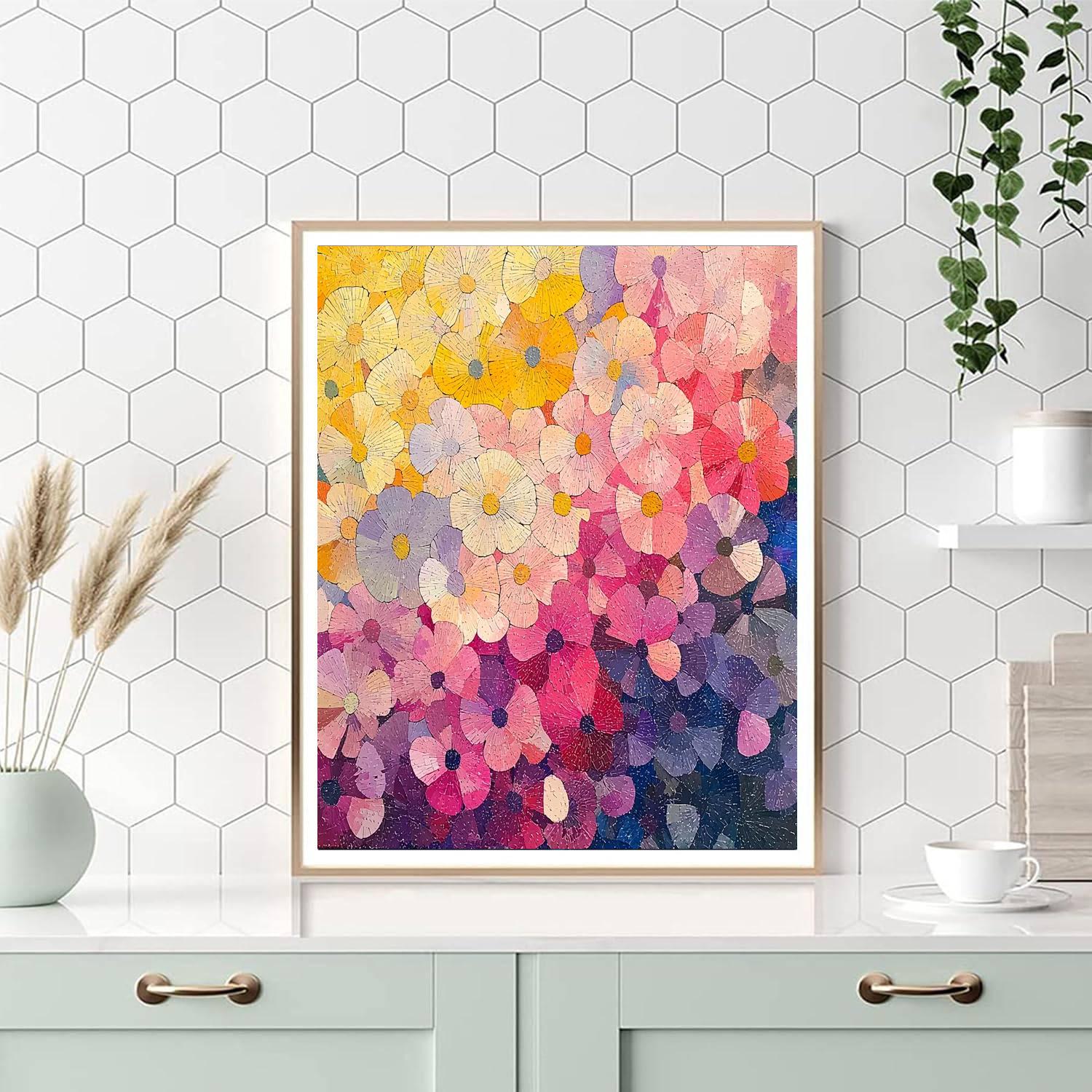 Georges Seurat Inspired Petals Of Imagination  Painting Number Kit