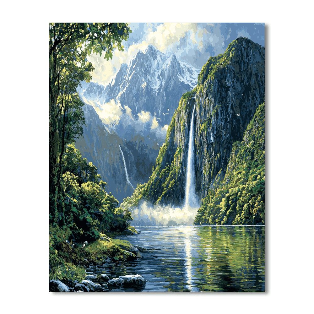 Fiordland National Park - South Island Painting Number Kit