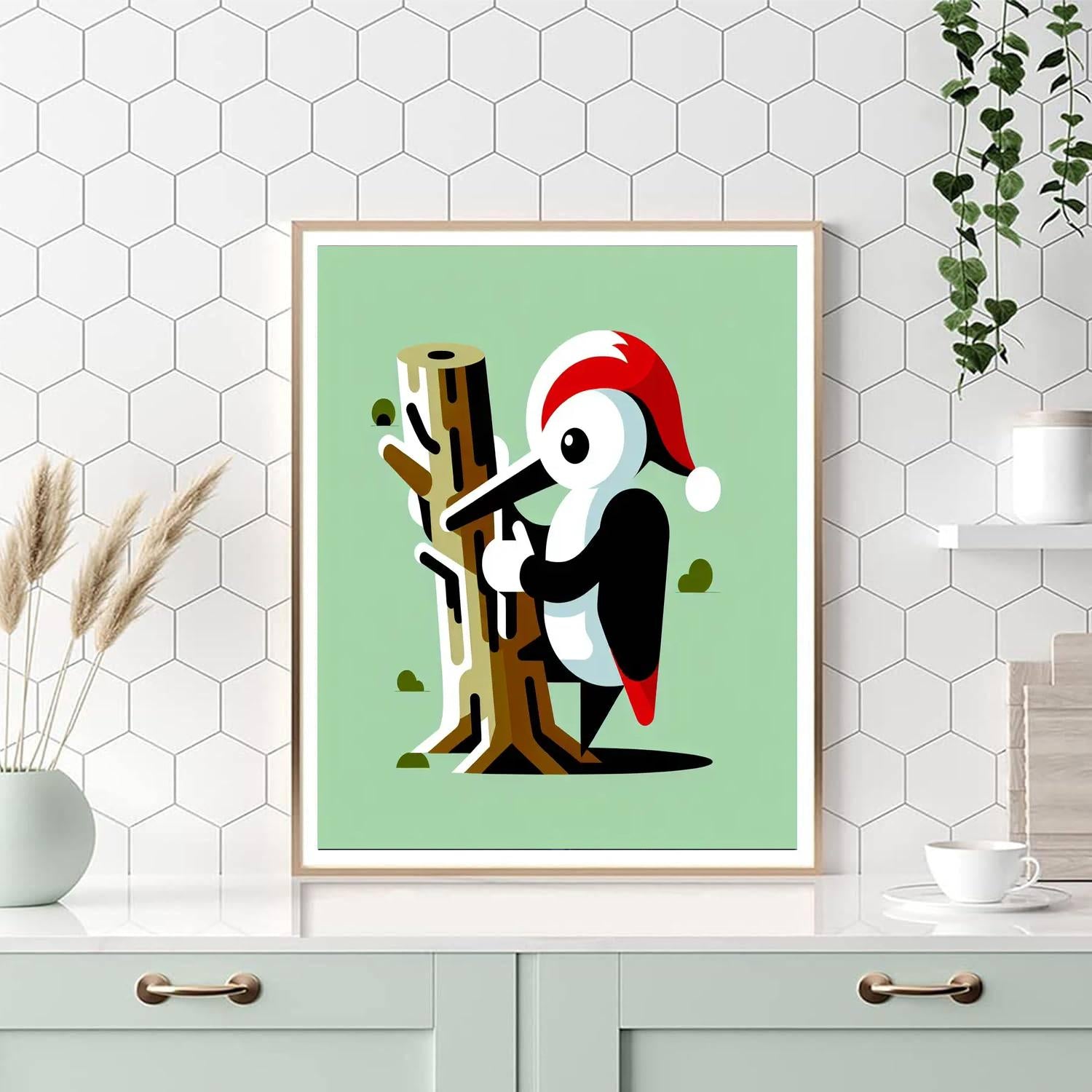 Wise Woodpecker Paint By Number