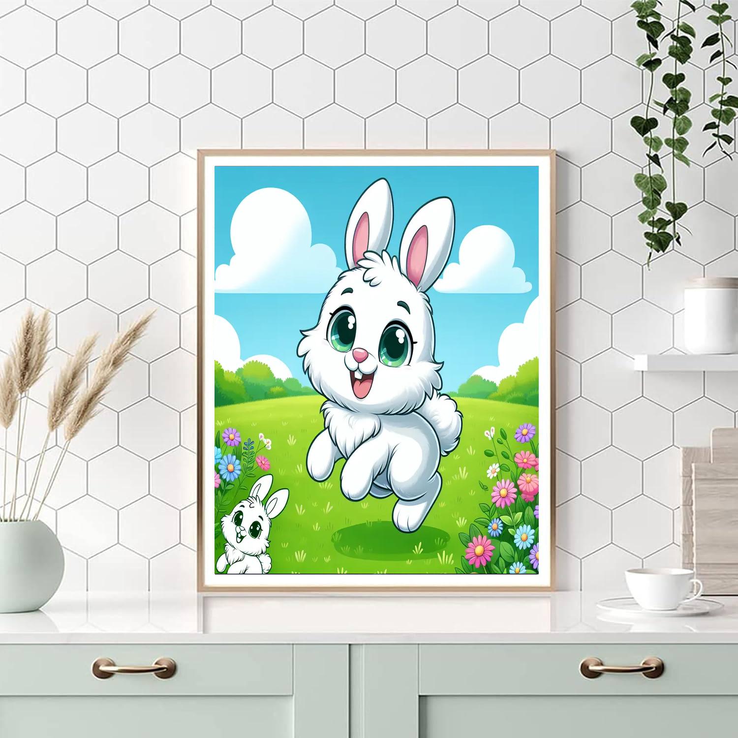 Friendly Rabbit Paint By Color