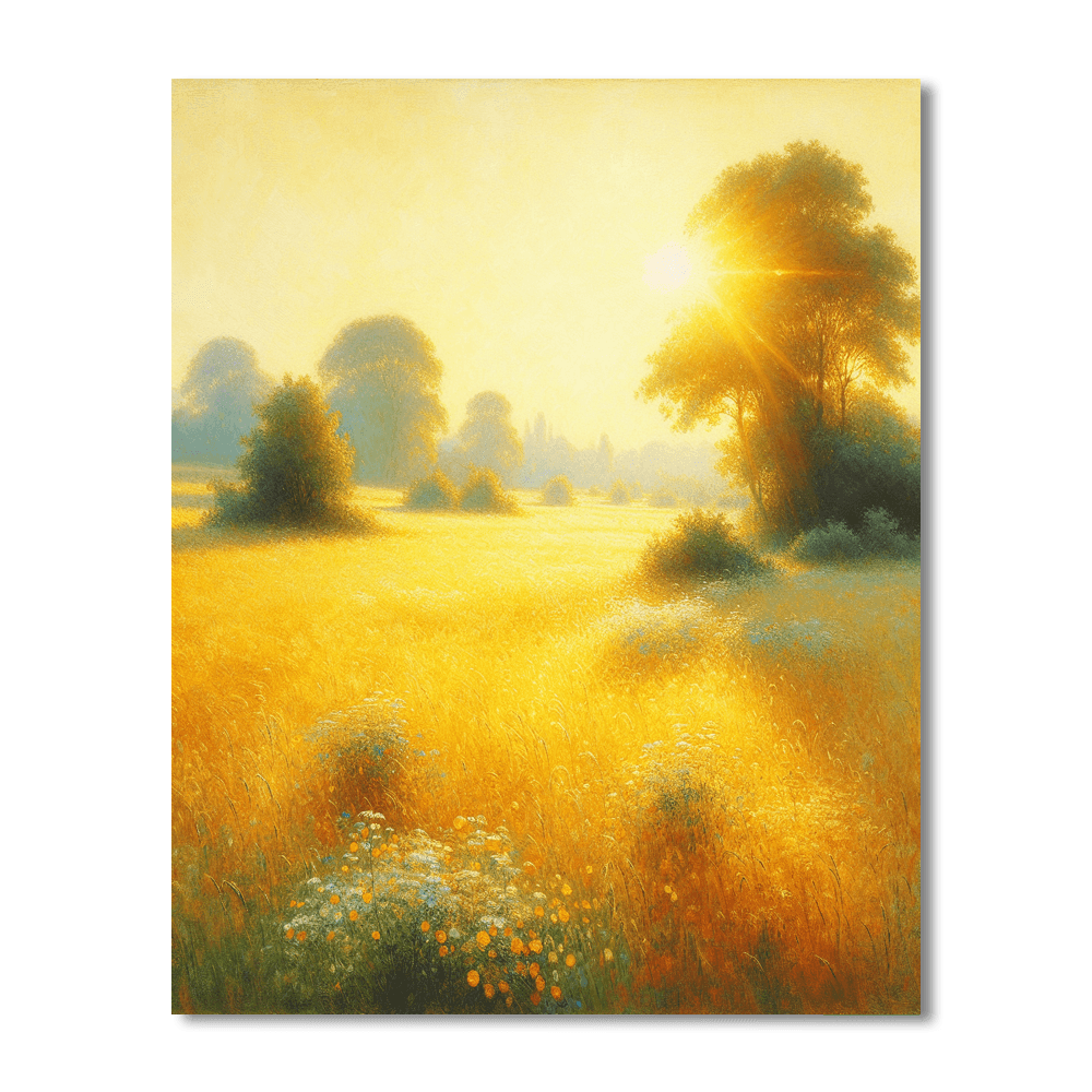 Sunlit Field Of Dreams Painting By Numbers Kit