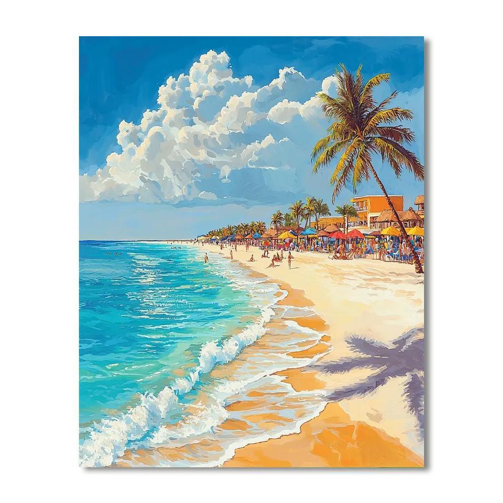 Playa Del Carmen Paint By Number