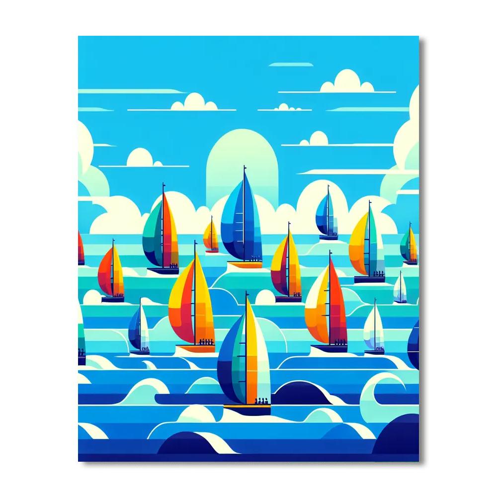 Royal Regatta Numbered Painting Kits