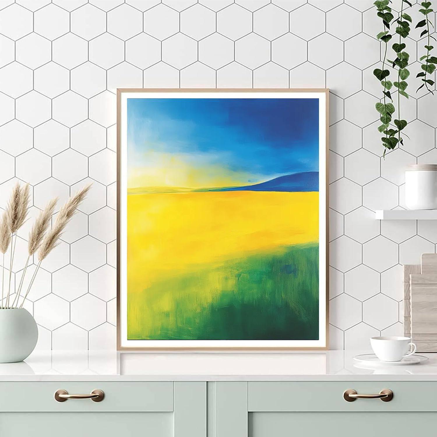 Mark Rothko Inspired Harmony Of Light  Paint By Color