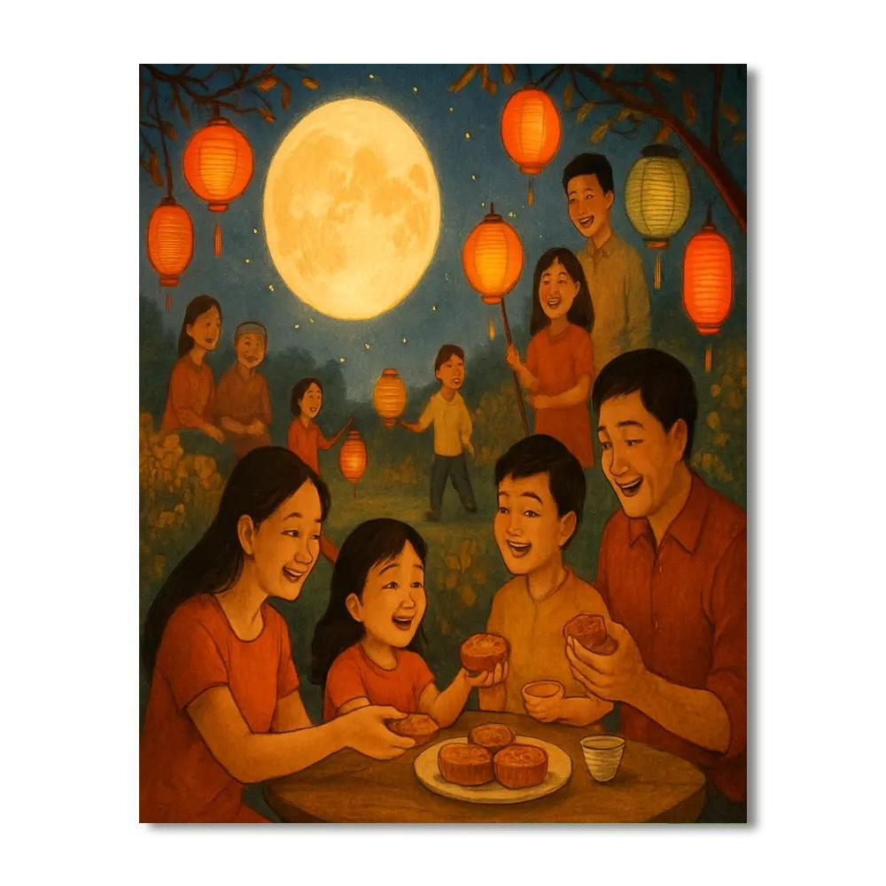 Moon Festival Painting Number Kit