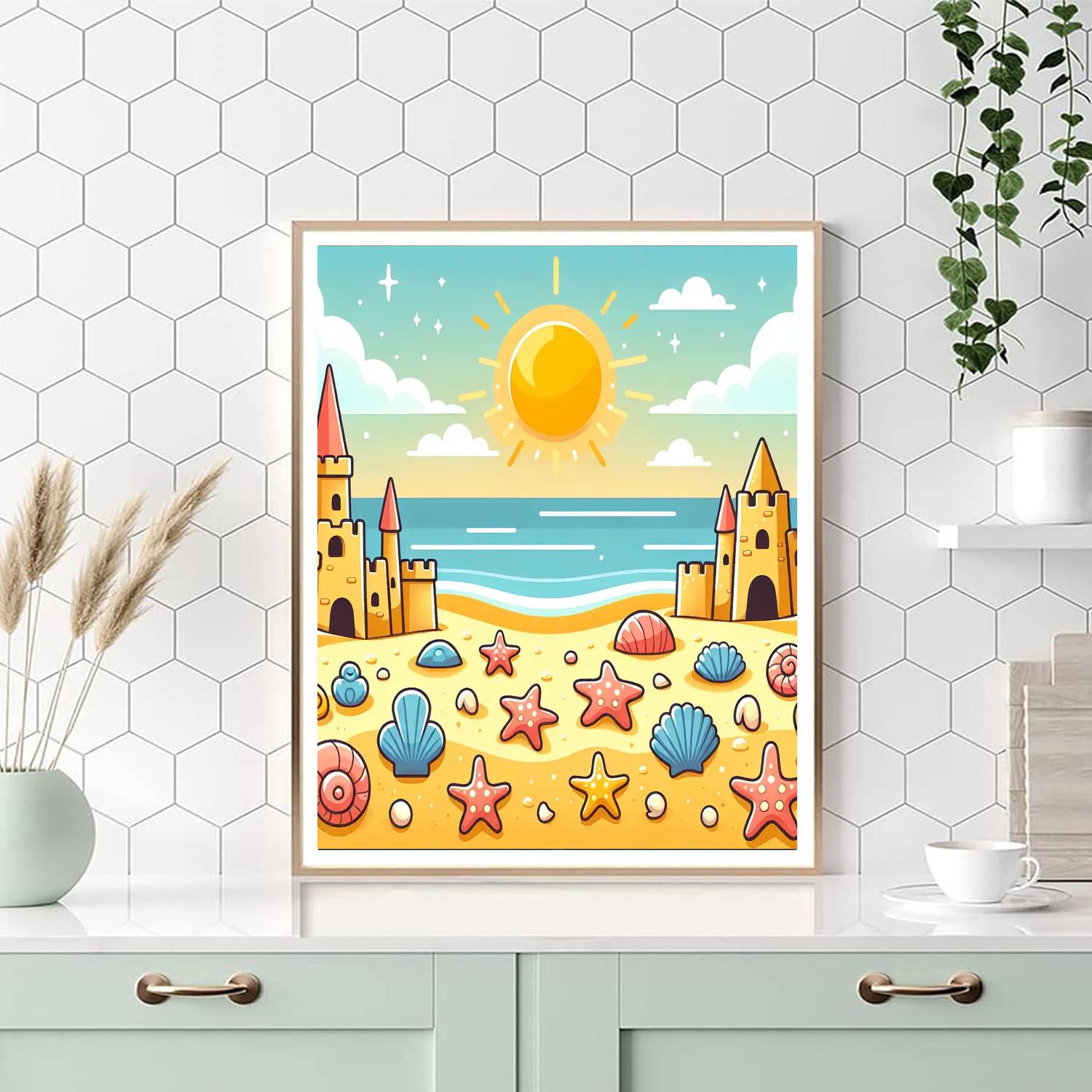 Sunshine Beach Day Paint By Numbers Kits