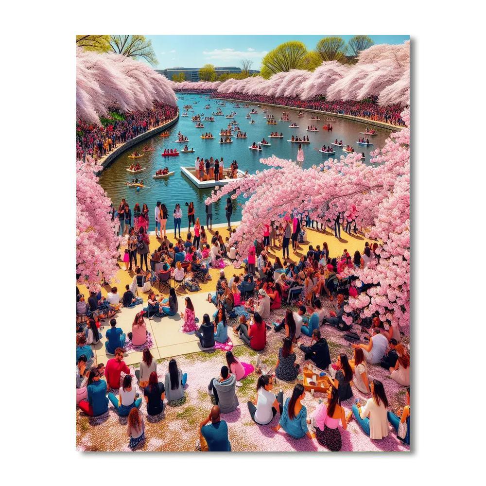 The National Cherry Blossom Festival - Usa Paint By Numbers Kits