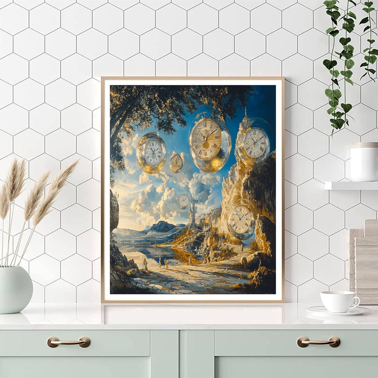 Salvador Dali Inspired The Journey Of Time  Numbered Painting Kits