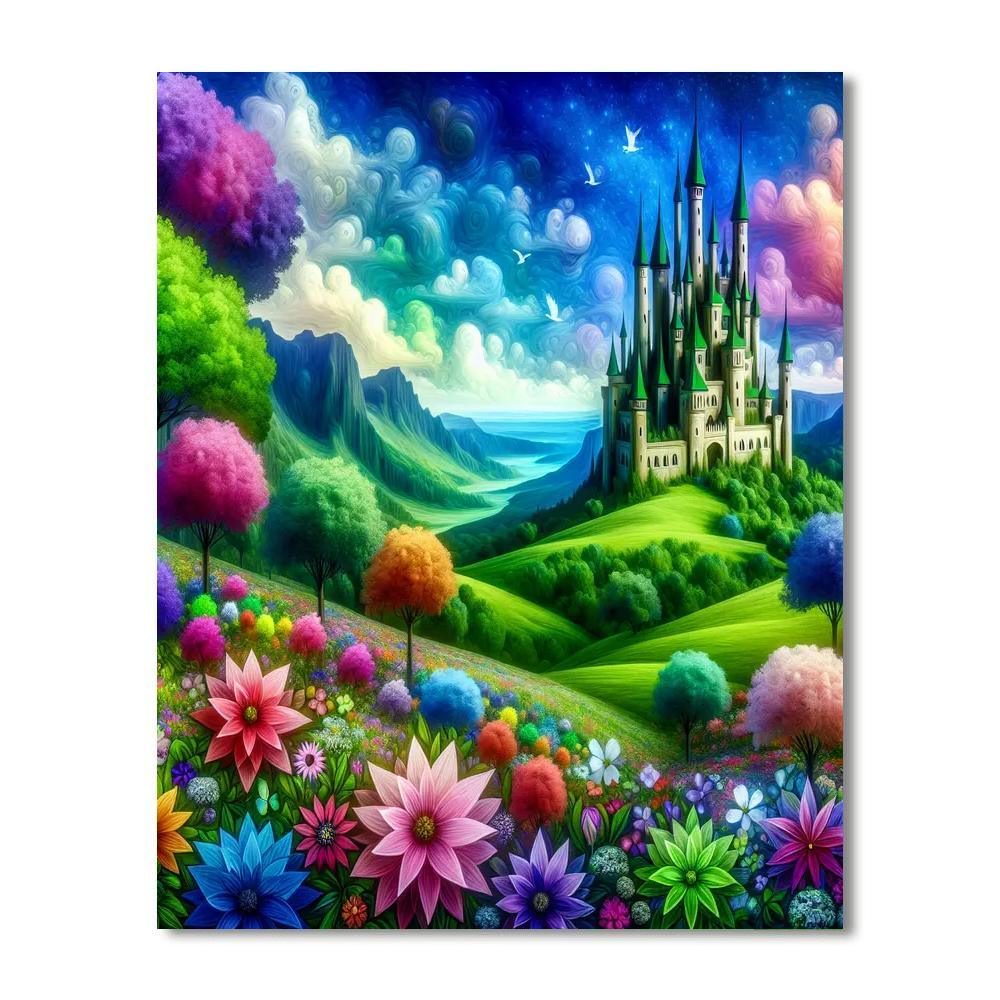 Fantastical Magical Castle Numbered Painting Kits