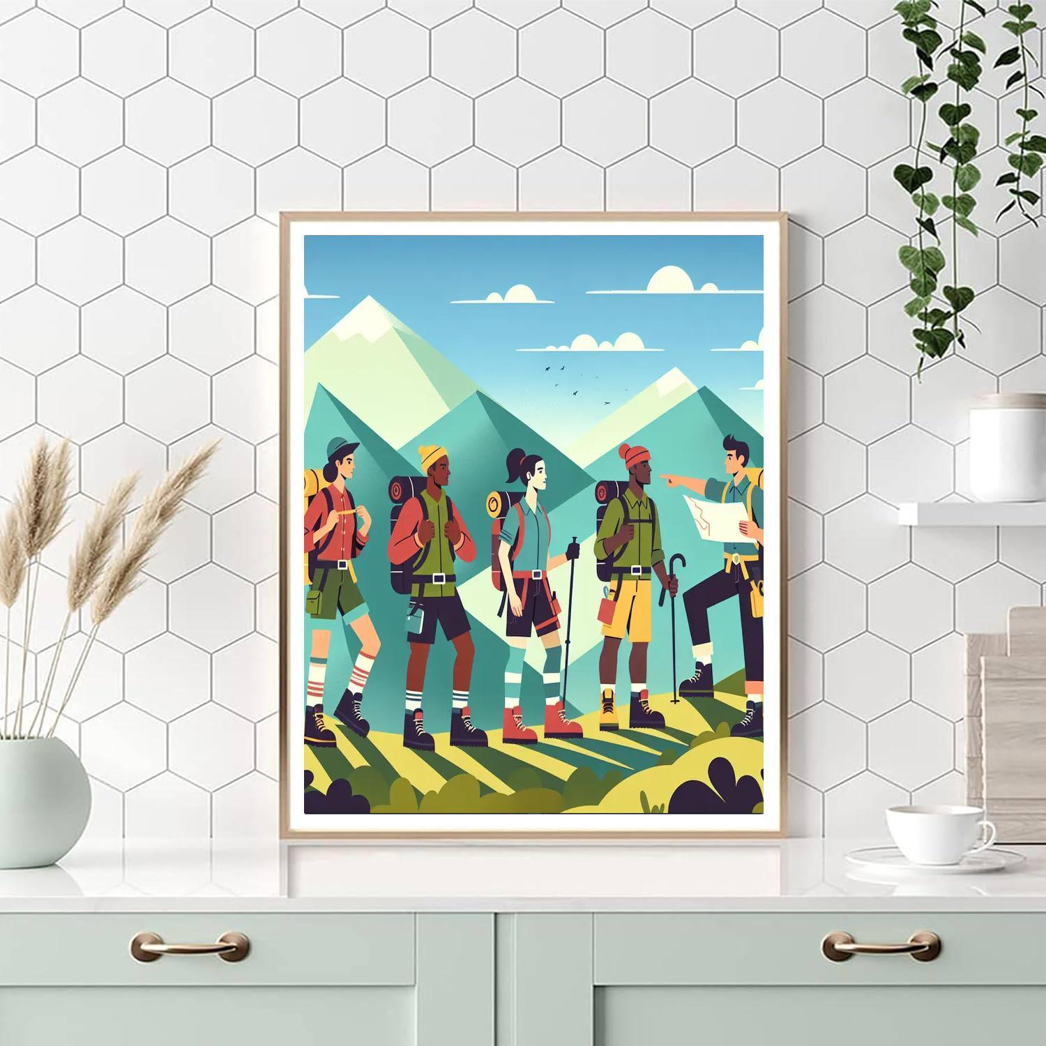Mountain Adventure Trek Numbered Painting Kits