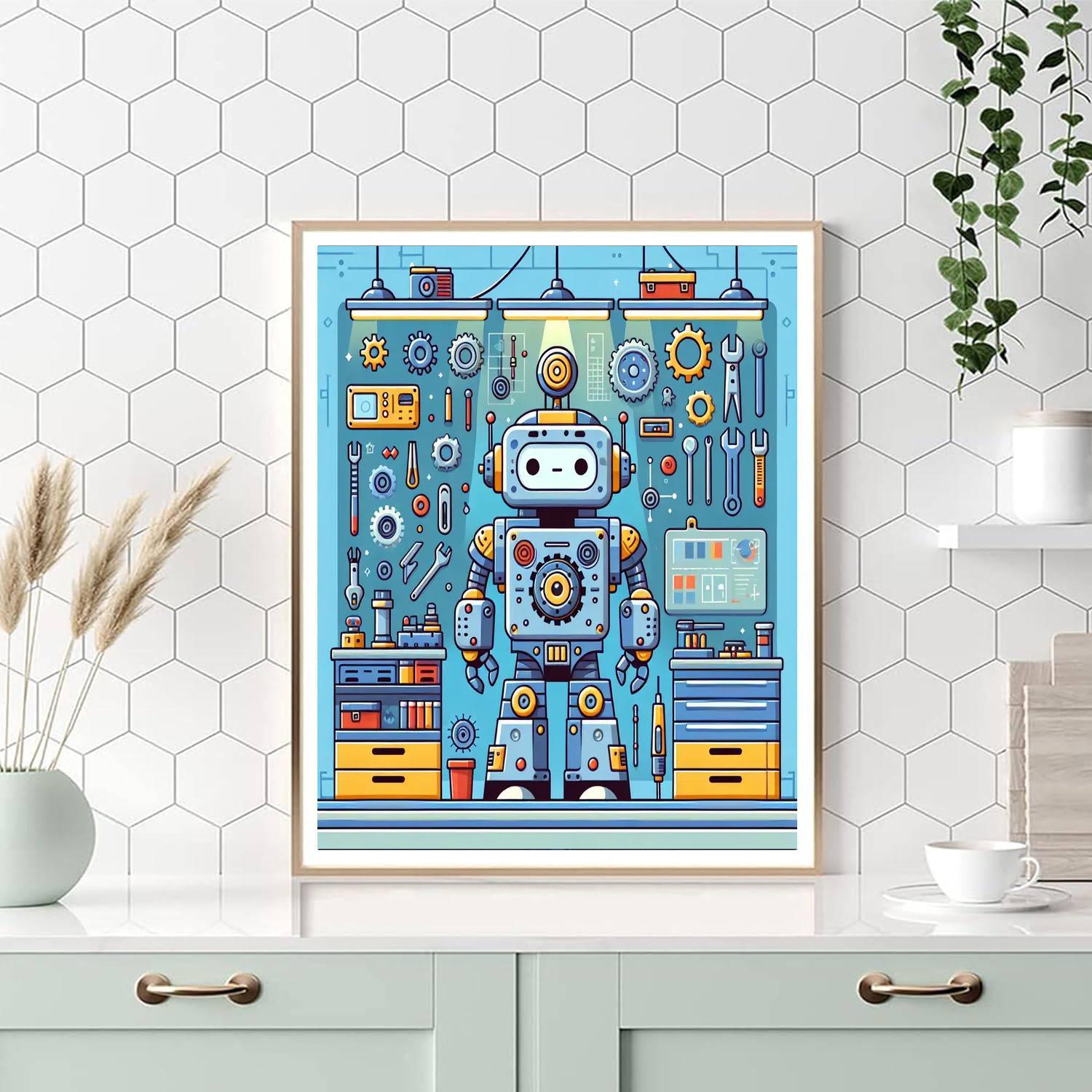 Robot Engineer's Workshop Paint By Color