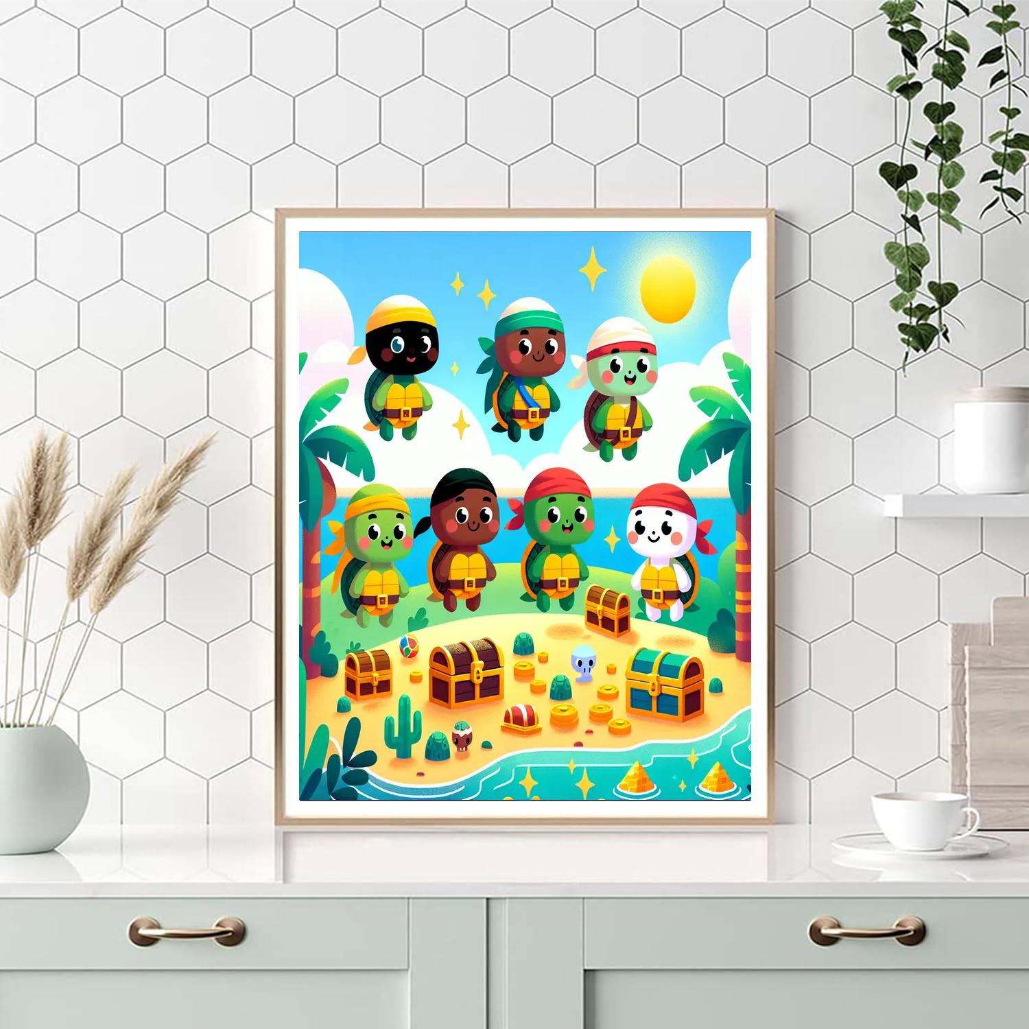 Treasure Trove Turtle Numbered Painting Kits