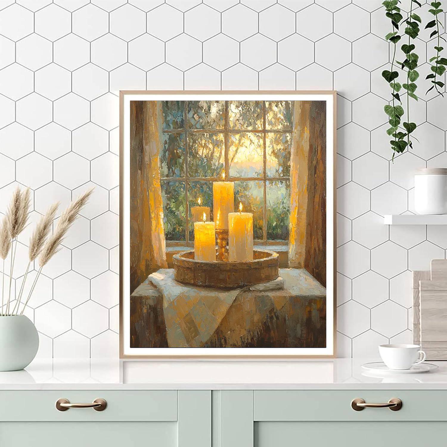 Guided By A Mother's Light Paint By Numbers