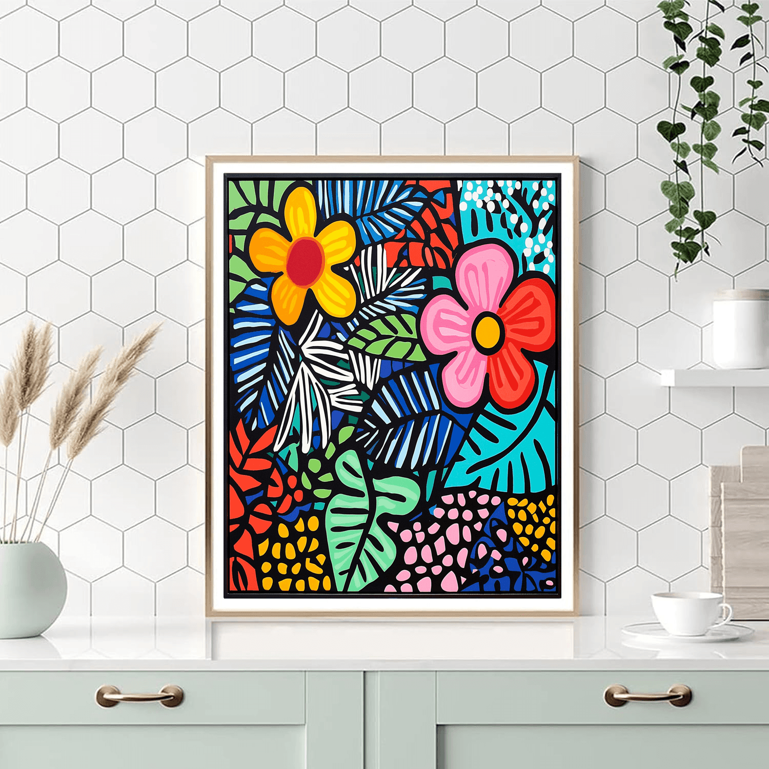 Keith Haring Inspired Nature's Dance  Paint By Numbers Kits