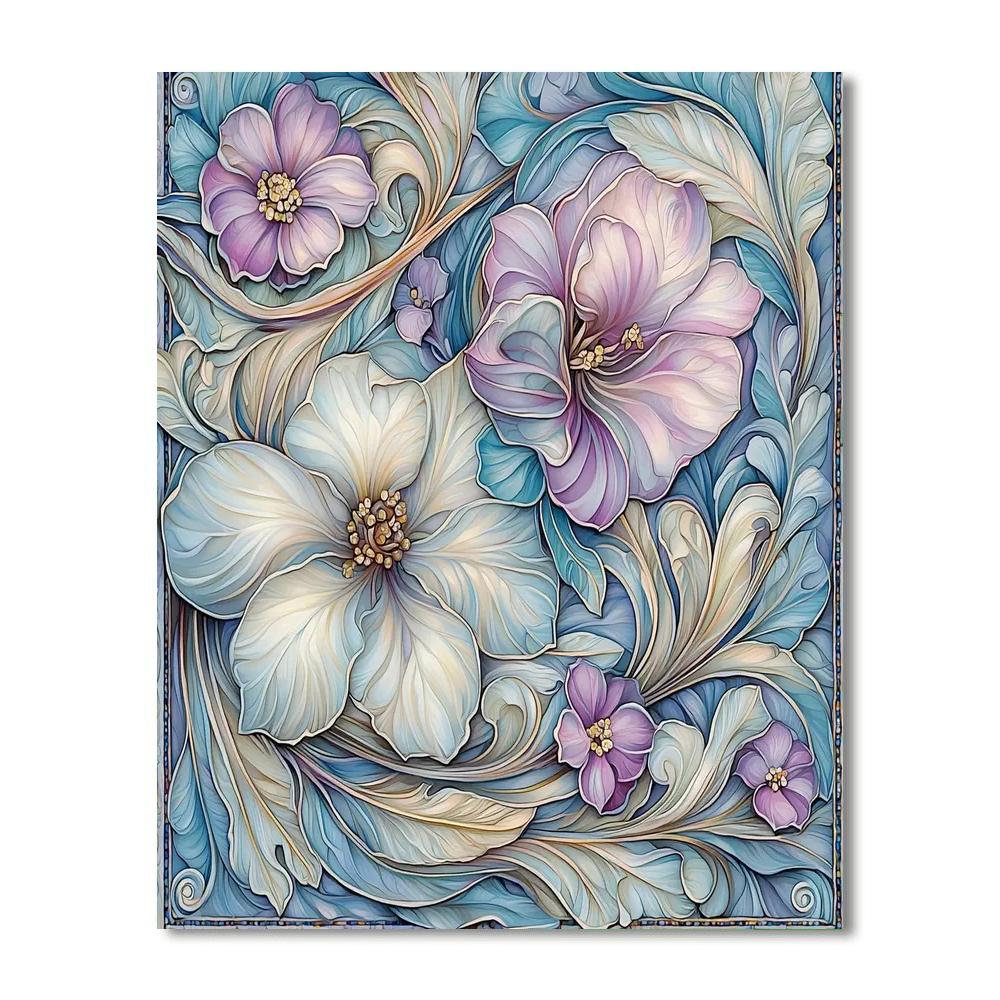 Alphonse Mucha Inspired Echoes Of Elegance  Painting Number Kit