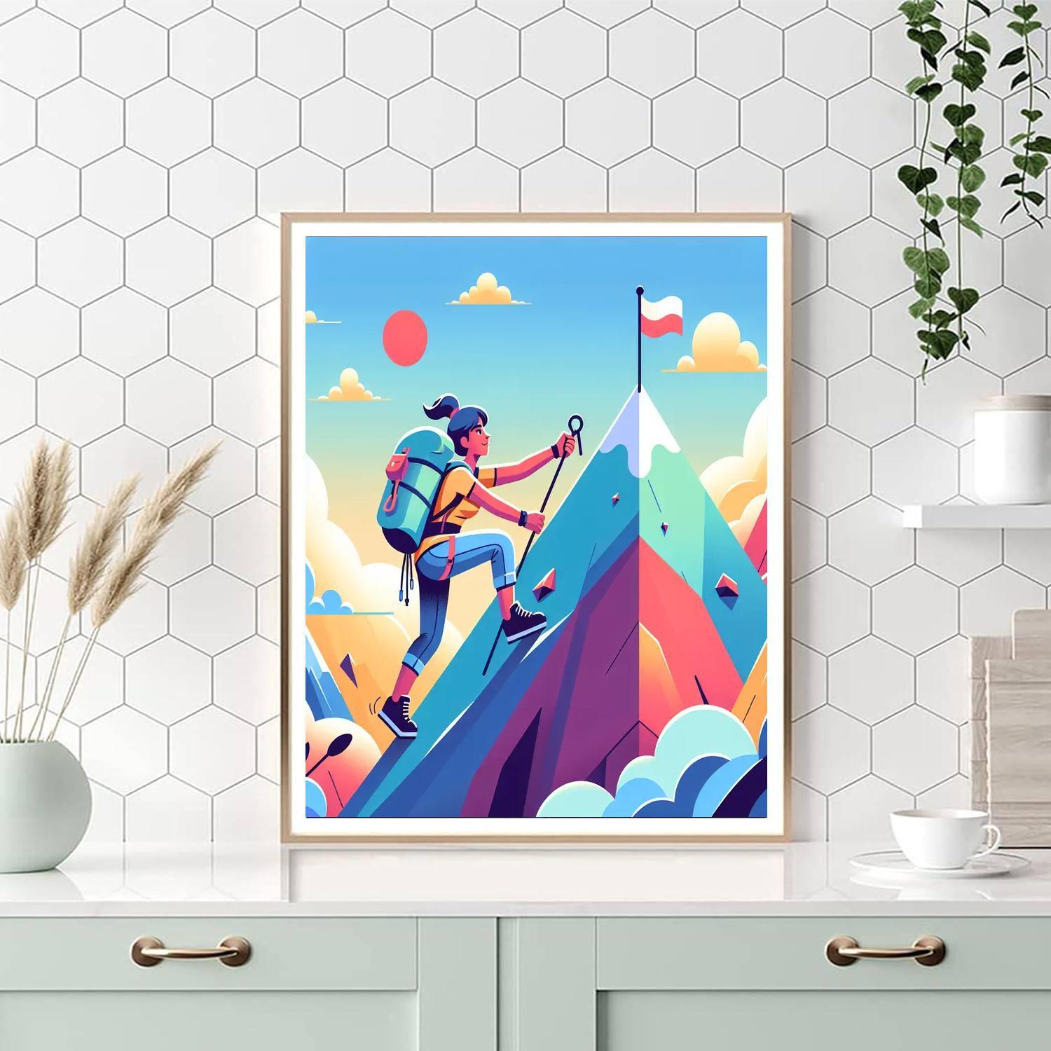 Mystical Mountain Climb Paint By Color