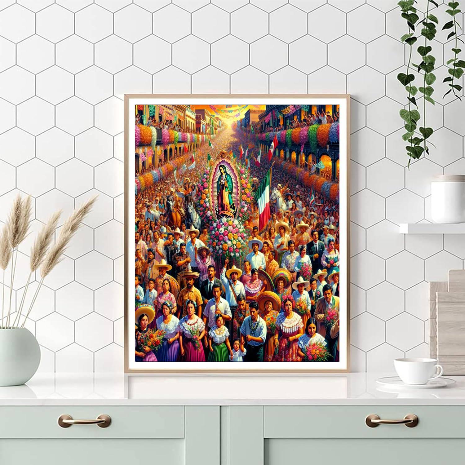Dia De La Virgen De Guadalupe - Mexico DIY Paint By Numbers