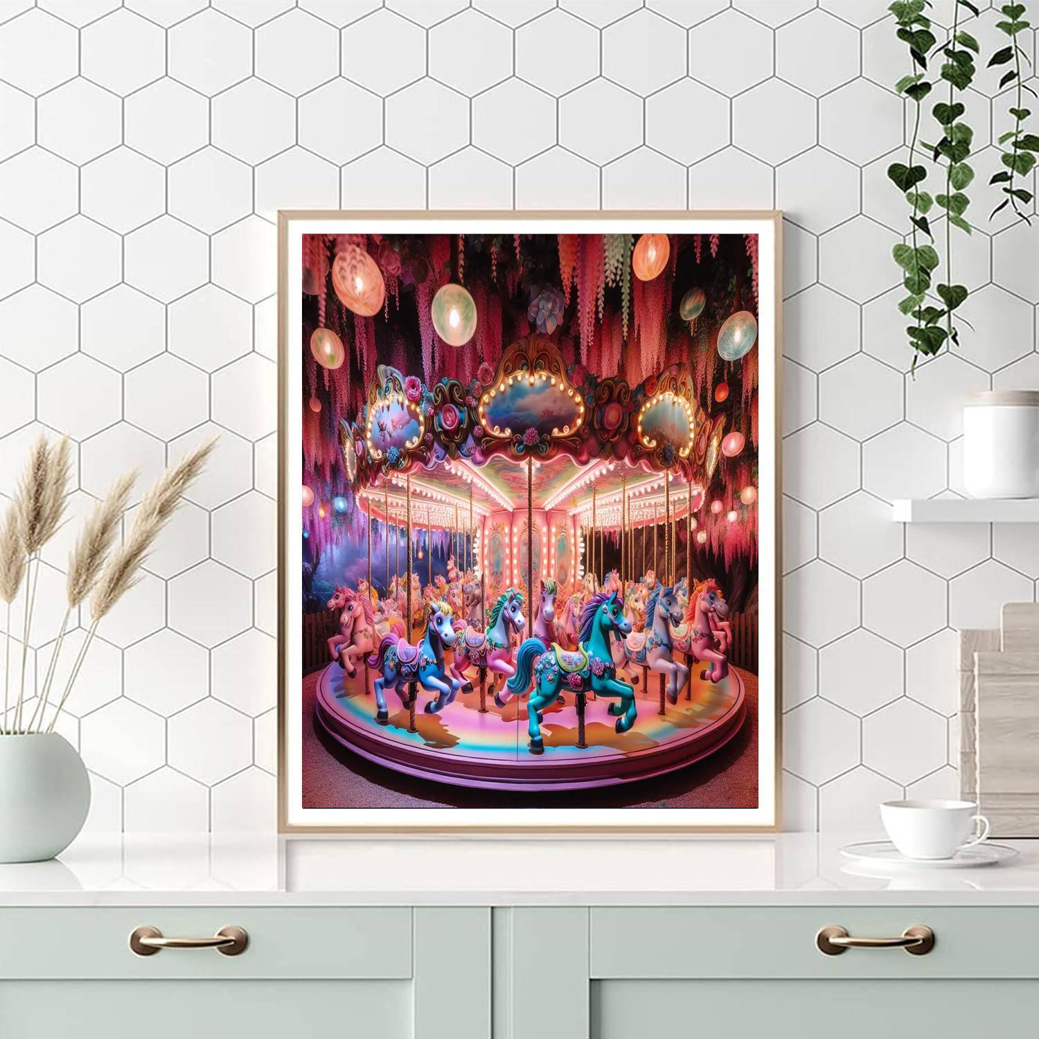 Enchanted Carousel Ride Paint By Color